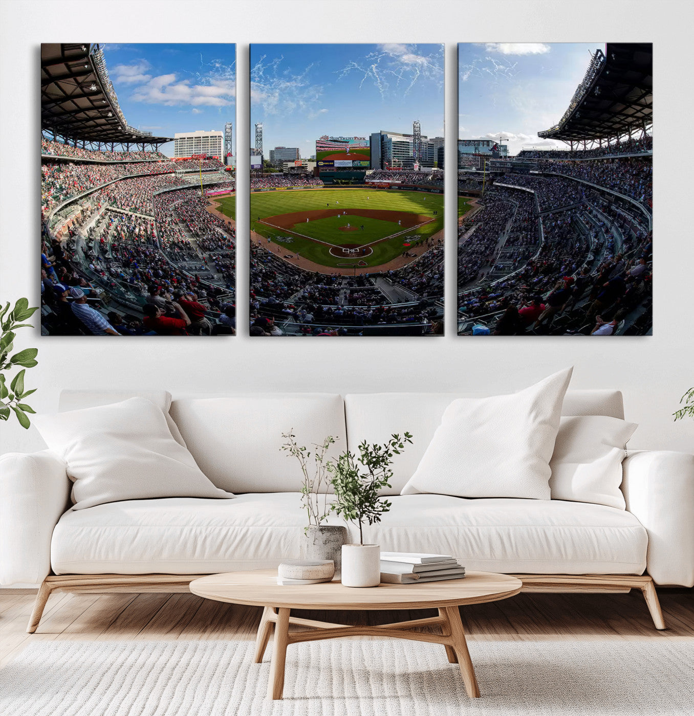 -Truist Park Stadium Canvas Wall Art - Atlanta Braves Game Day Exclusive Decor