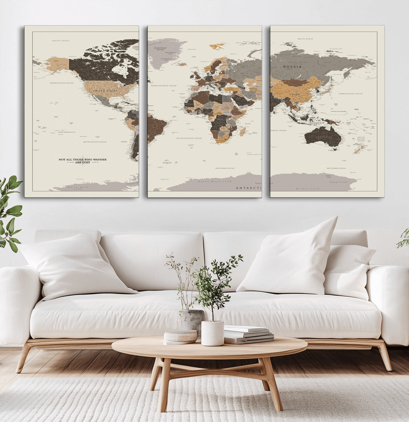 90426-MGV-CV-36X24-Push Pin World Map Canvas Print – Travel Tracker Wall Art for Couples, Perfect Anniversary Gift for Home or Office Decor