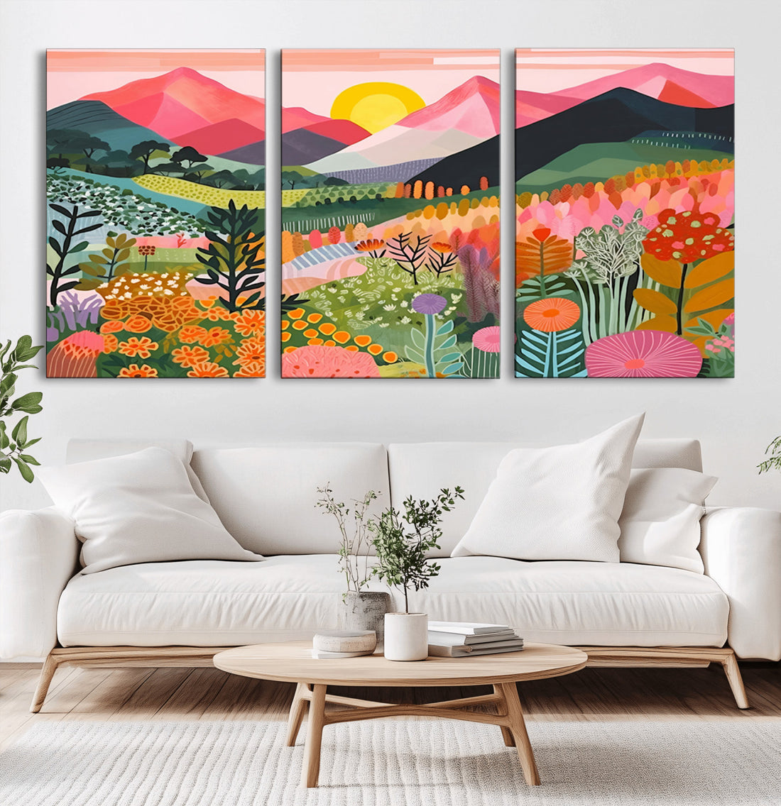Yayoi Kusama 1986 Wall Art Print | Yayoi Kusama Wabi Sabi Japanese Abstract Landscape Canvas