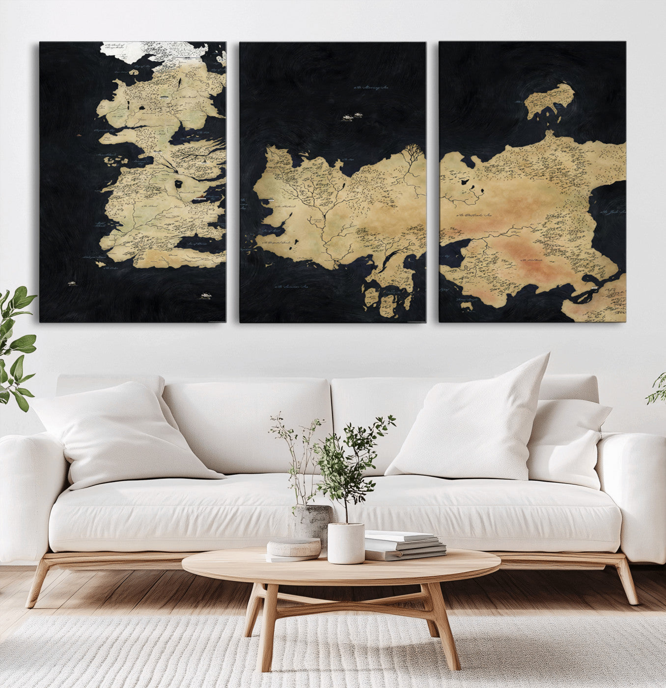 MGV-CV-60X30-3P - Push Pin World Map Canvas Print – Framed Wall Art for Couples to Track Their Travels – Anniversary