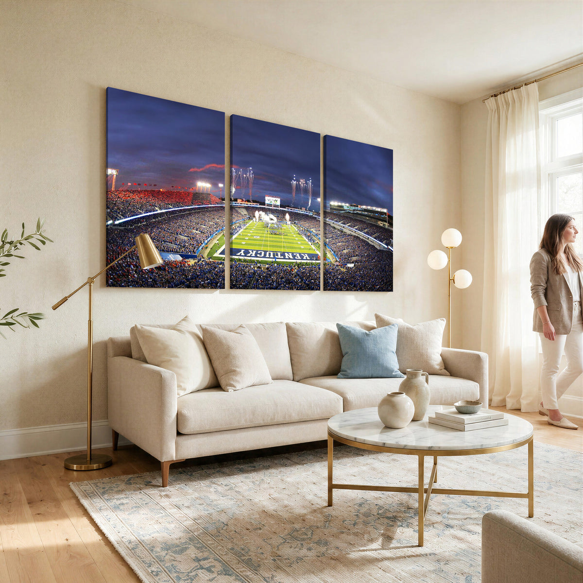 26008-MGV-CV-36X24 - Kroger Field Canvas Wall Art, Kentucky Stadium Wall Art