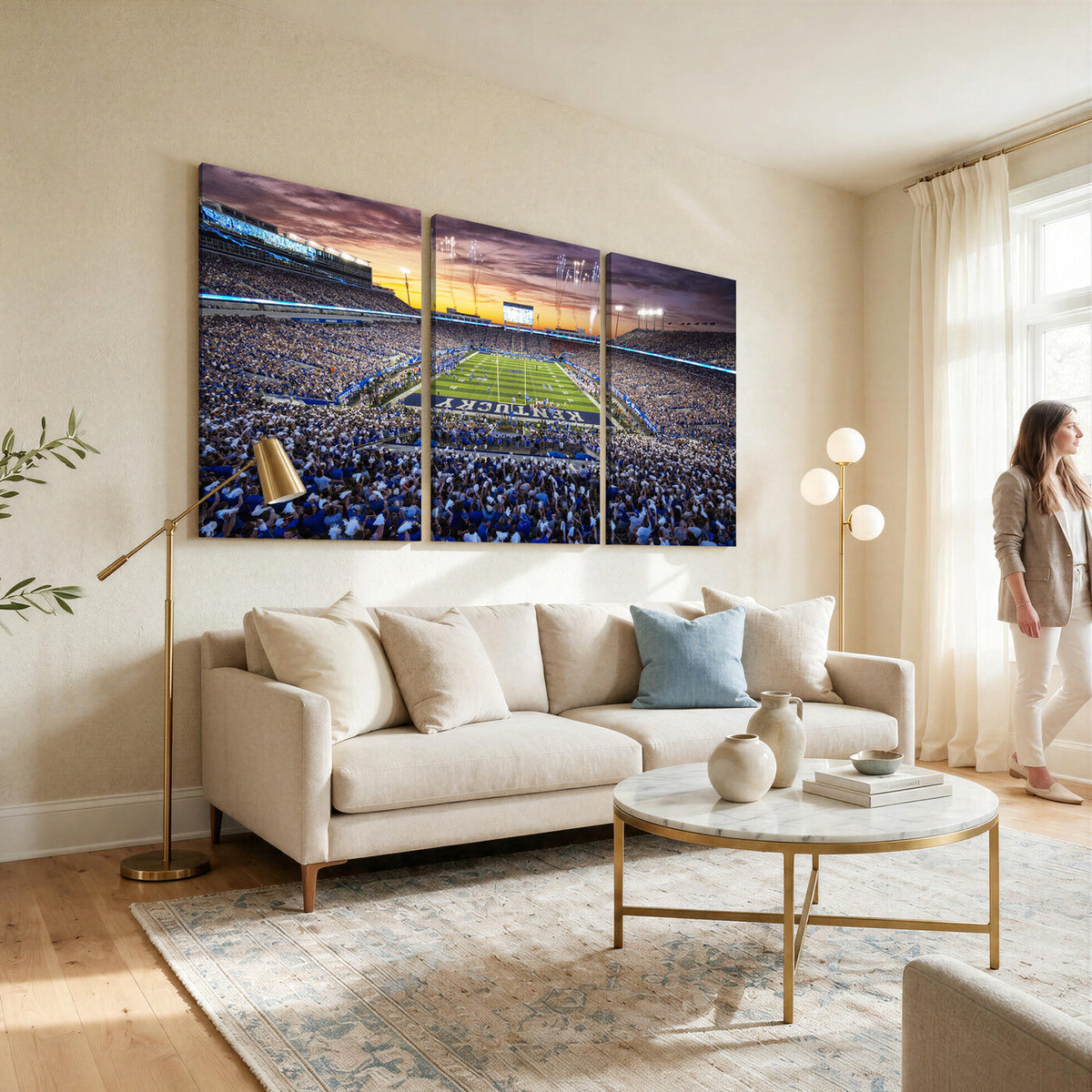 78524-MGV-CV-36X24 - Kroger Field Wall Art Print, Kentucky Stadium Wall Art