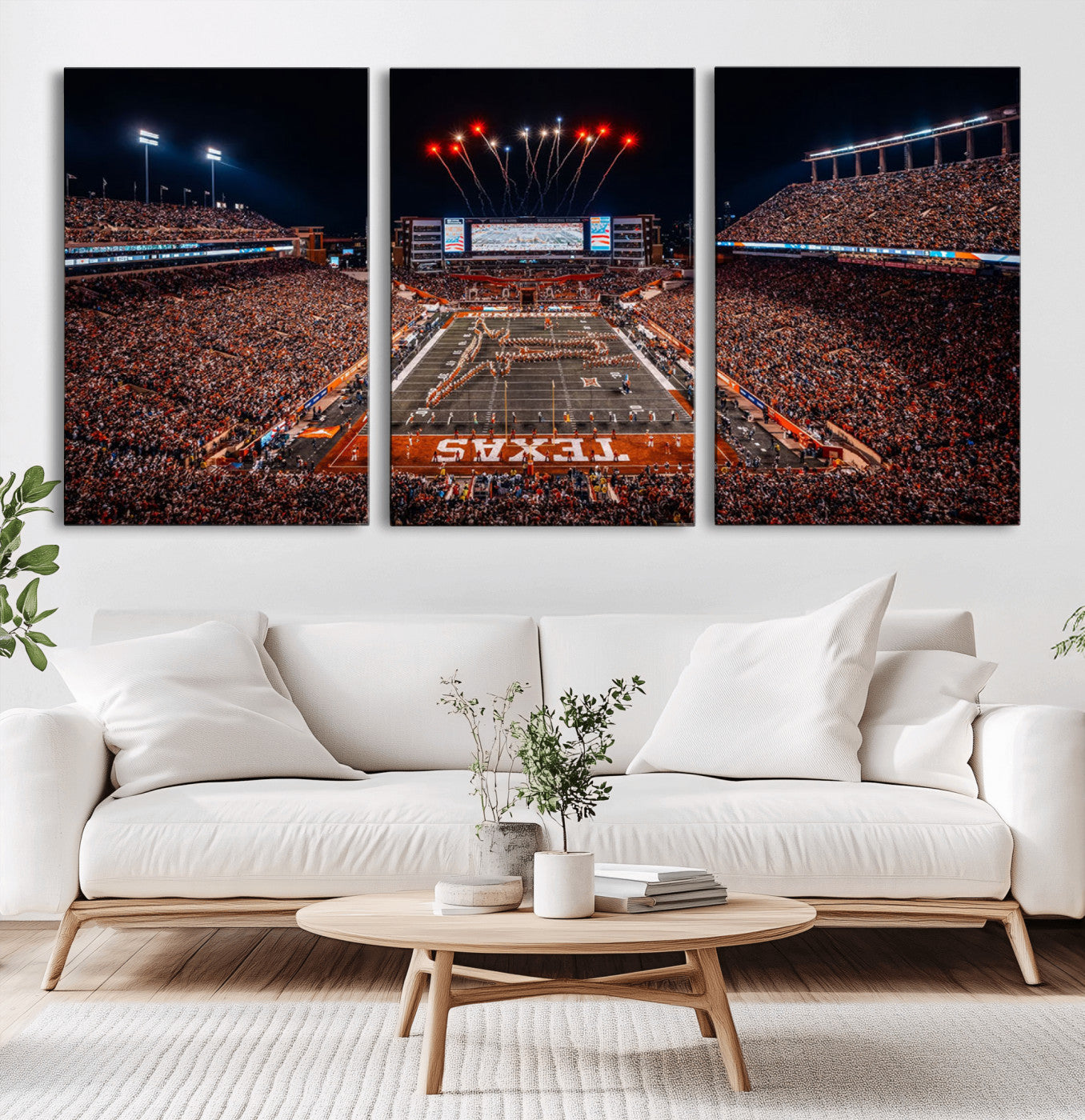 MGV-CV-60X30-3P - Texas Memorial Stadium Wall Art Canvas Print