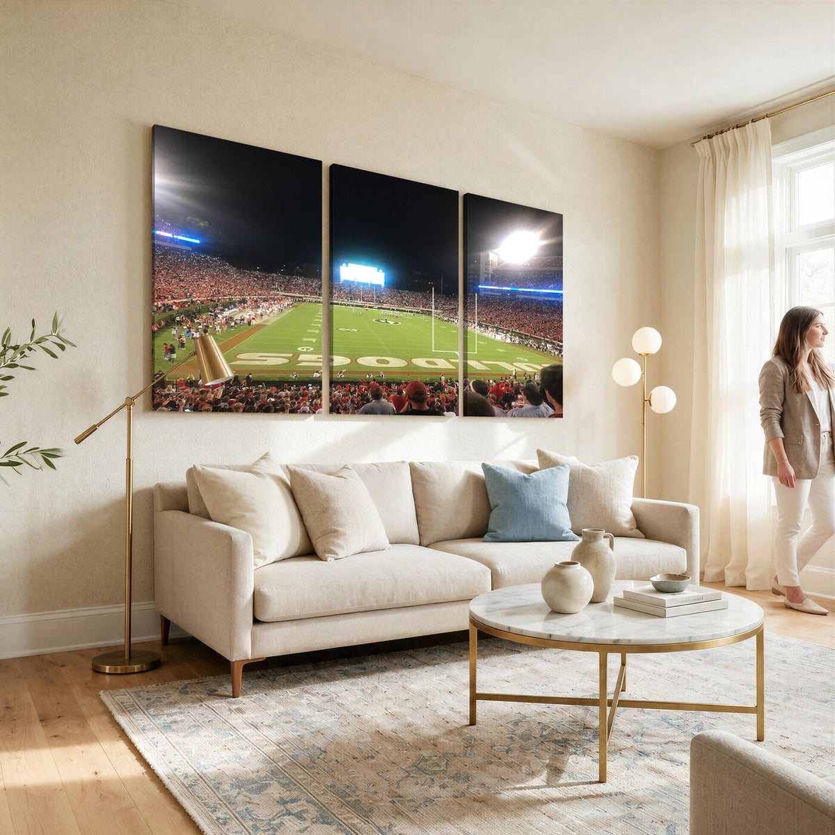 16230786-MGV-CV-36X24 - Dooley Stadium Wall Art, Sports Arena Panoramic Canvas