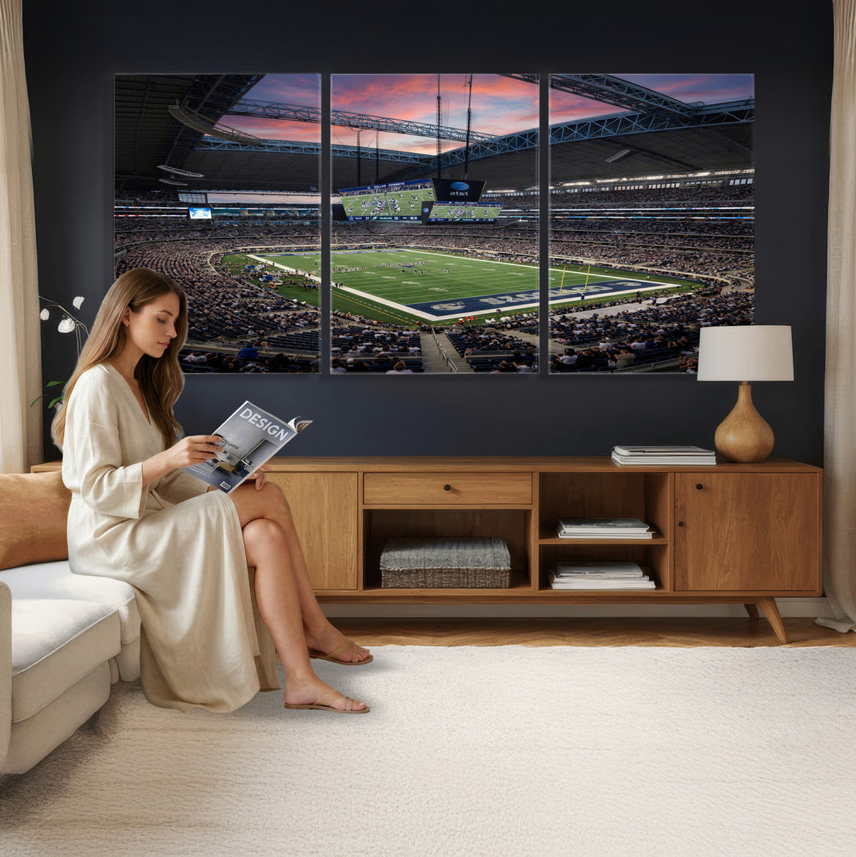 11530179-MGV-CV-36X24 - Stadium Wall Art Canvas Print