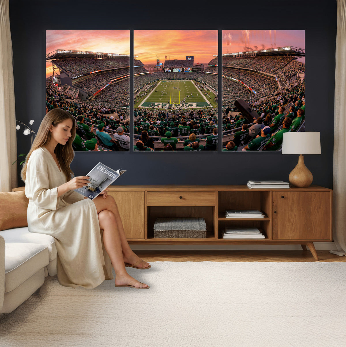24458374-MGV-CV-36X24 - Stadium Wall Art Canvas Print