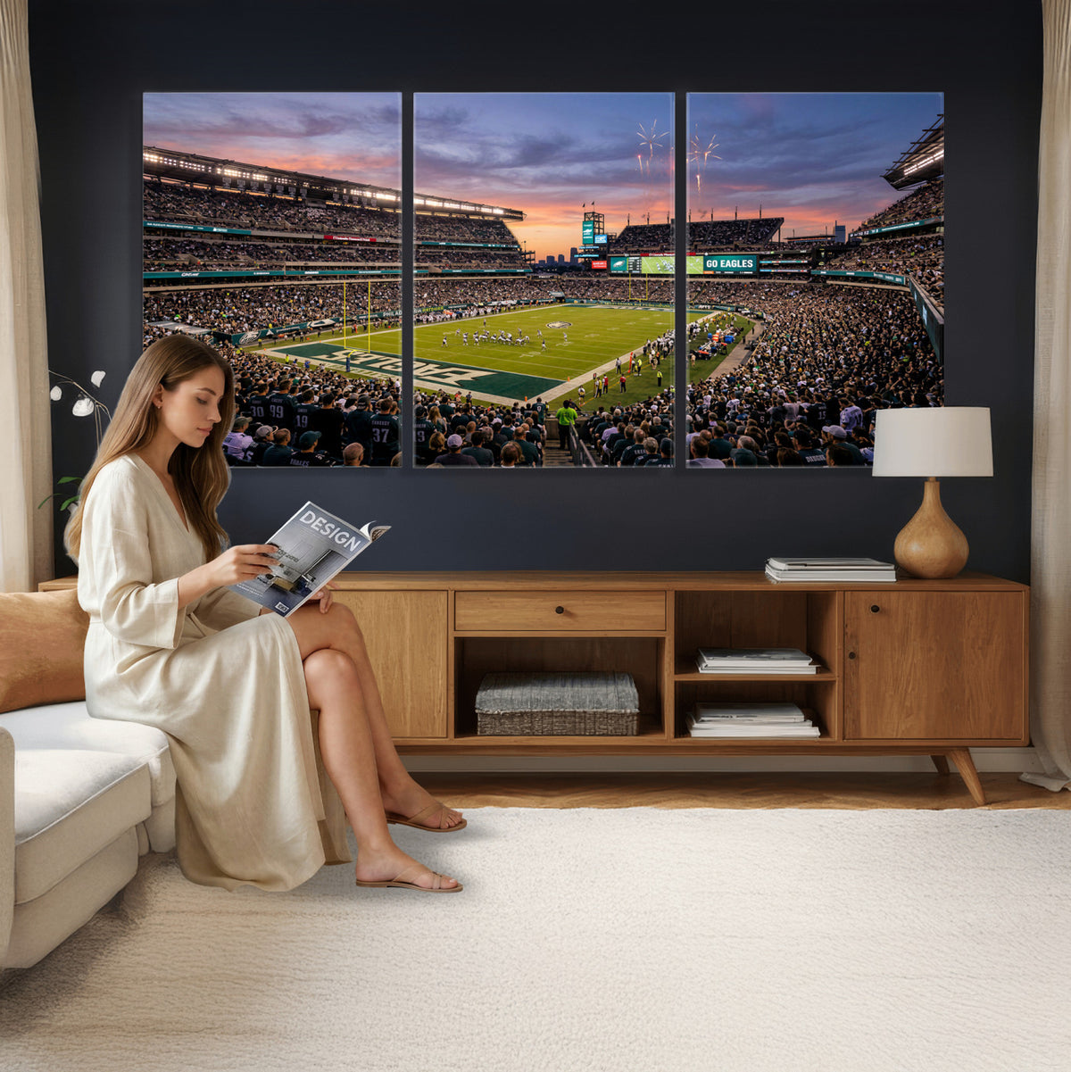 15549432-MGV-CV-36X24 - Stadium Wall Art Canvas Print