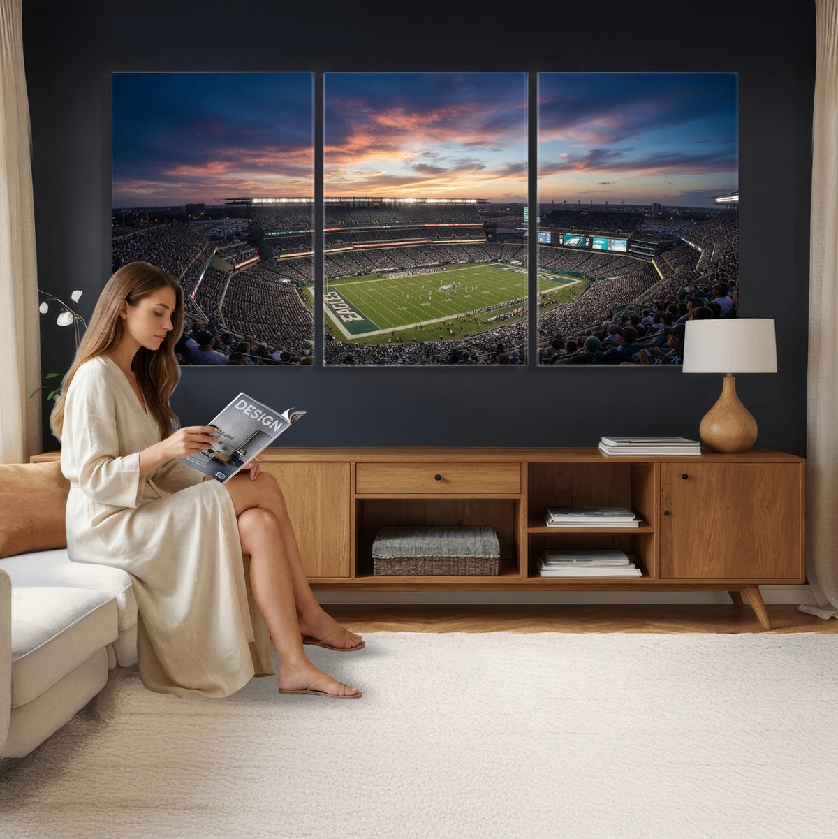 59208973-MGV-CV-36X24 - Stadium Wall Art Canvas Print