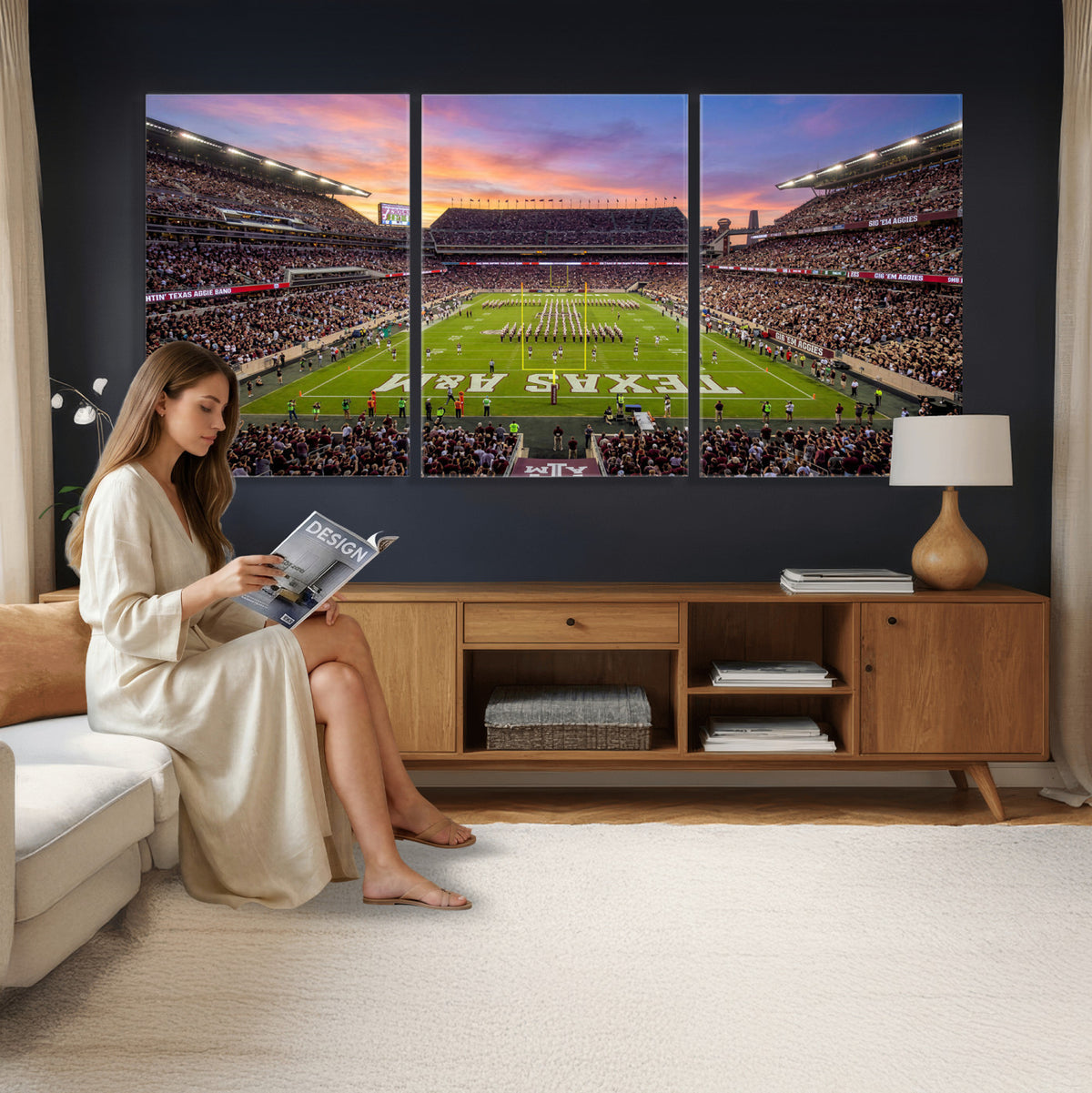 65952219-MGV-CV-36X24 - Stadium Wall Art Canvas Print