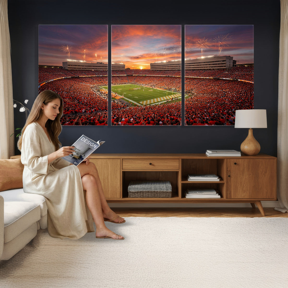 66964685-MGV-CV-36X24 - Stadium Wall Art Canvas Print