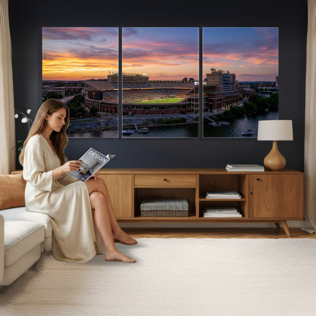 61093642-MGV-CV-36X24 - Stadium Wall Art Canvas Print