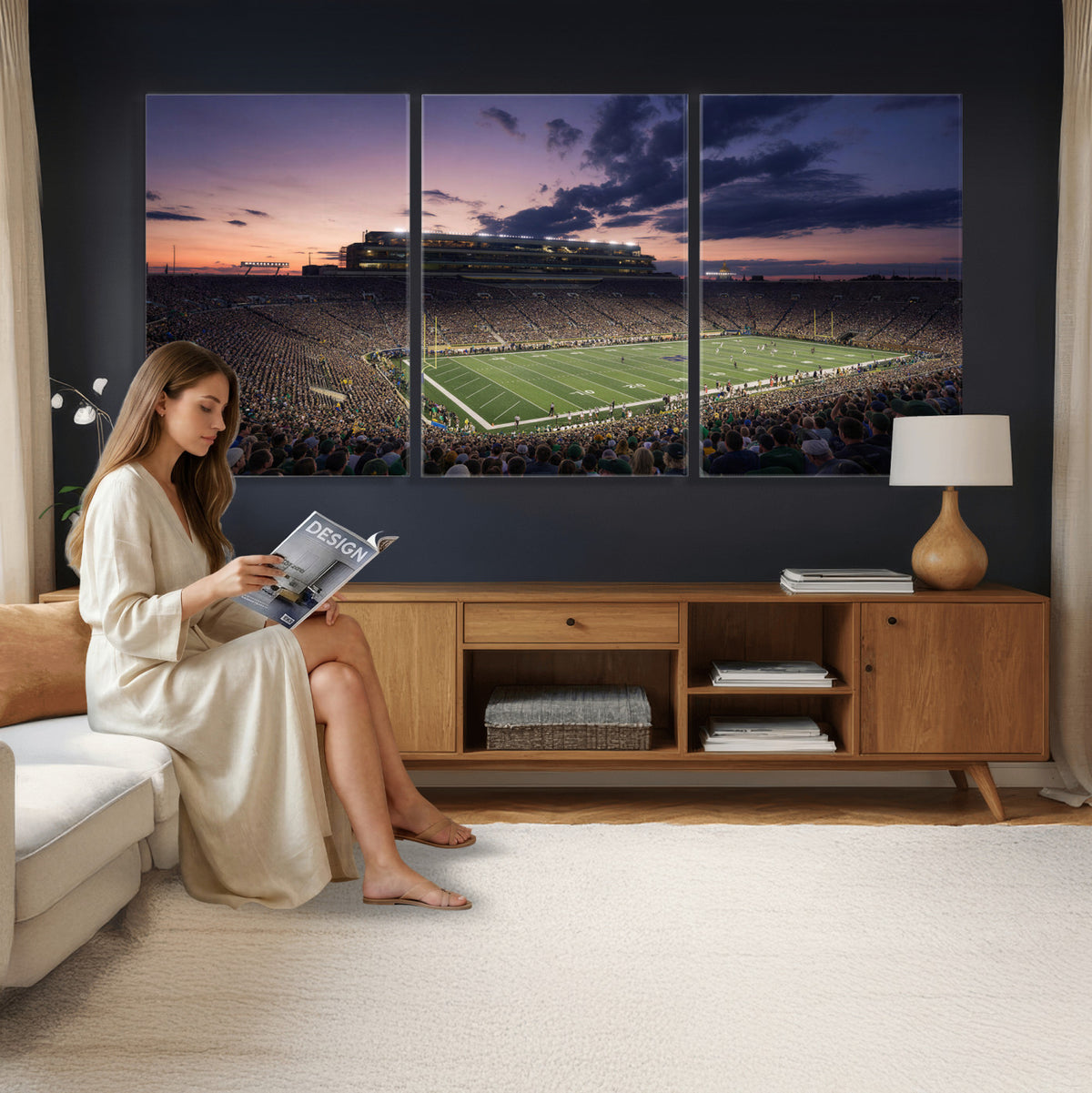 48837941-MGV-CV-36X24 - Stadium Wall Art Canvas Print