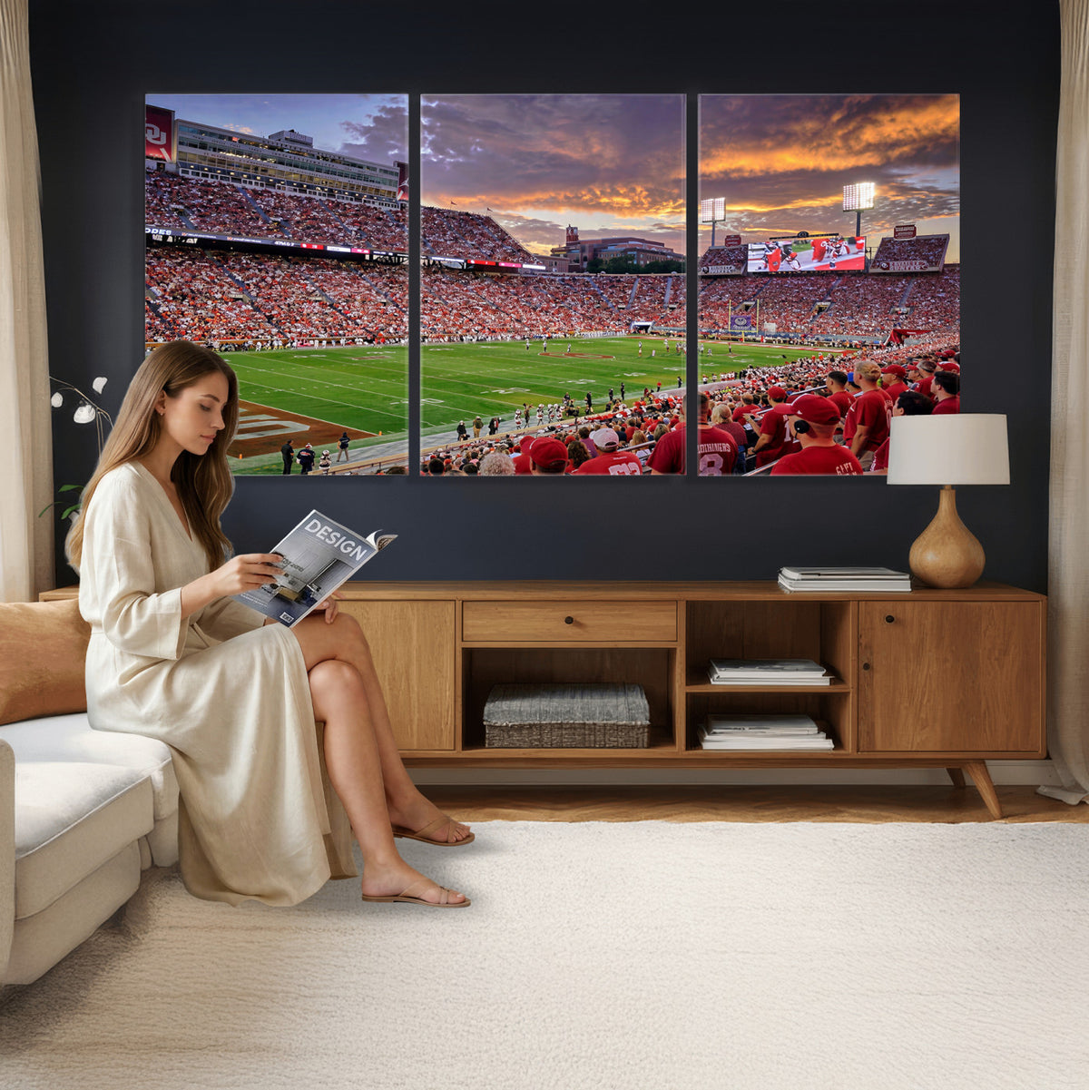 47794729-MGV-CV-36X24 - Stadium Wall Art Canvas Print
