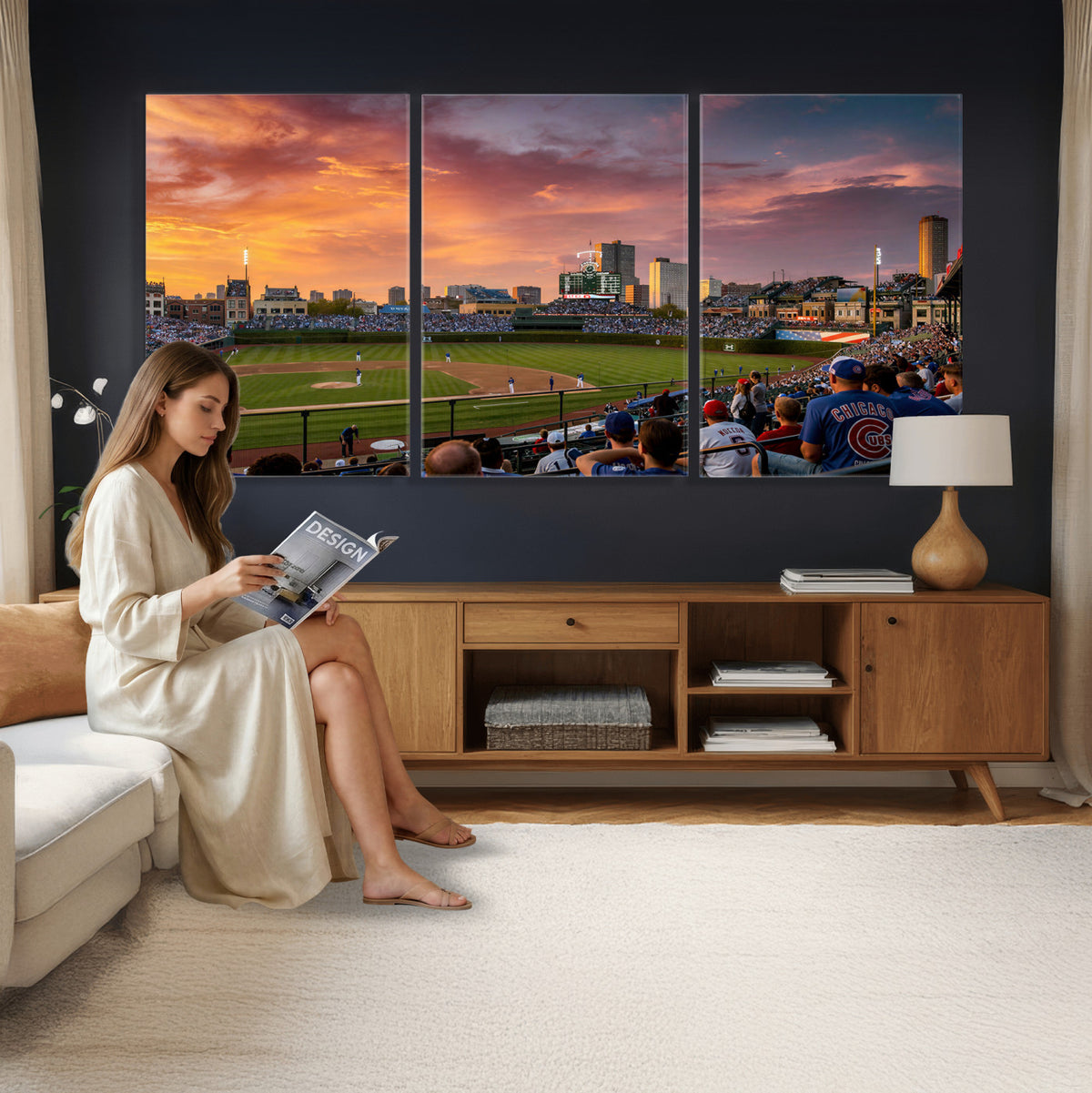 94073020-MGV-CV-36X24 - Stadium Wall Art Canvas Print