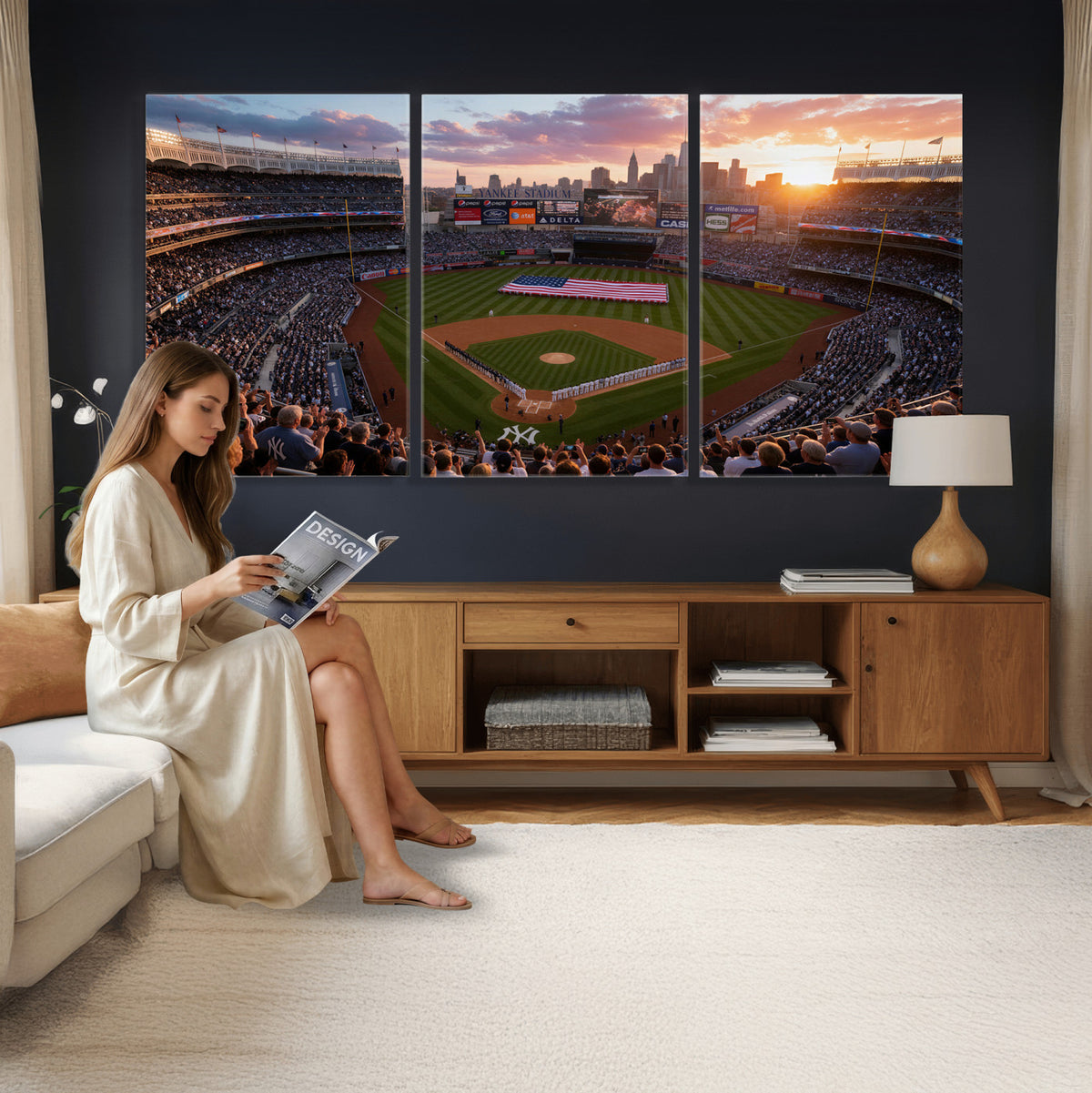 43632742-MGV-CV-36X24 - Stadium Wall Art Canvas Print