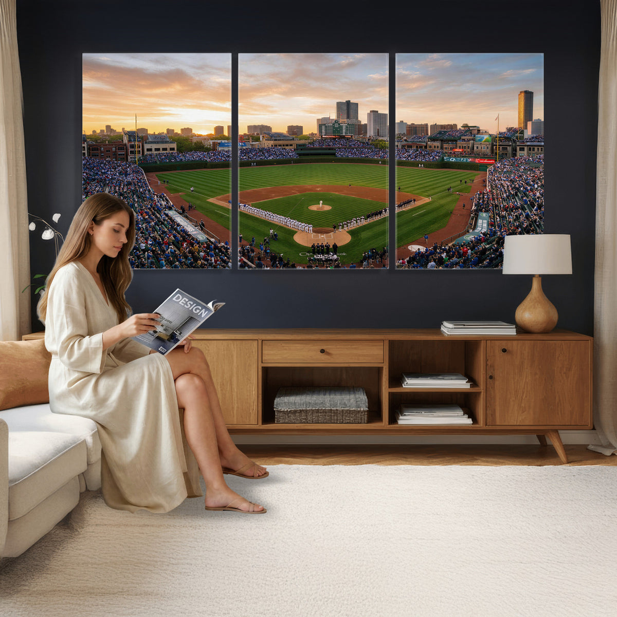 76885212-MGV-CV-36X24 - Stadium Wall Art Canvas Print
