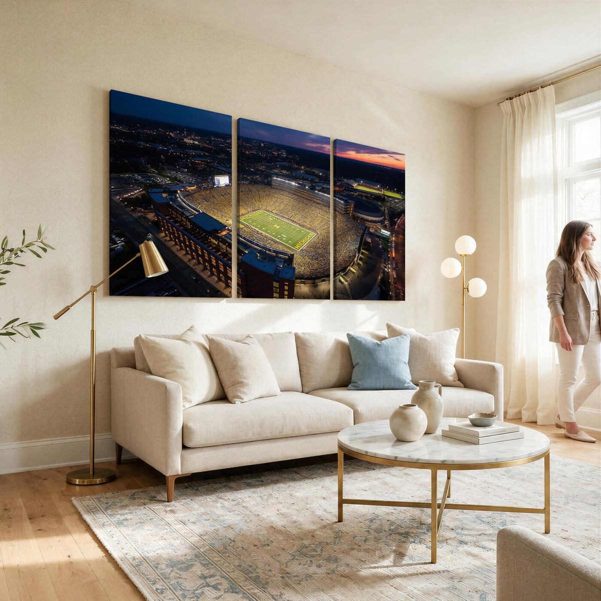 61127284-MGV-CV-36X24 - Stadium Wall Art Canvas Print