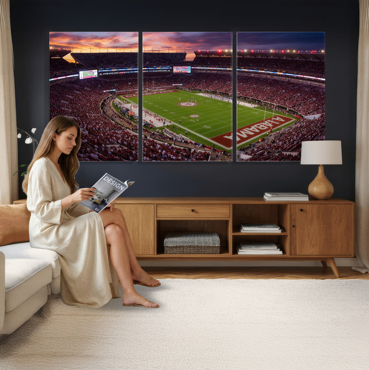 59537492-MGV-CV-36X24 - Stadium Wall Art Canvas Print