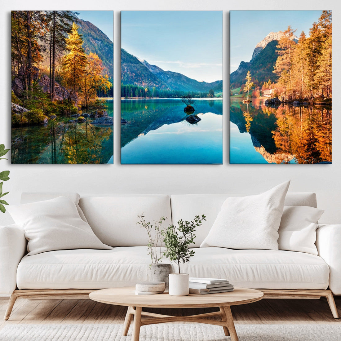 Fantastic Autumn Panorama Wall Art Canvas Print