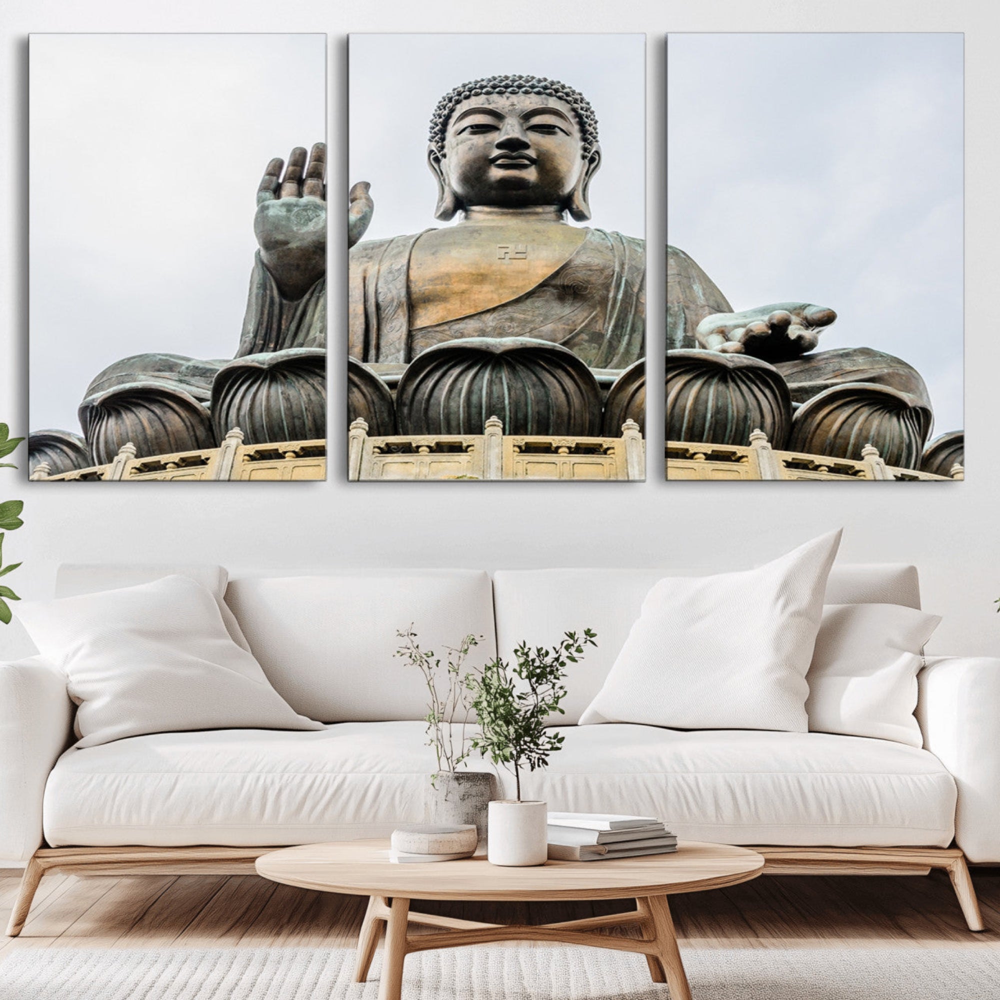 77041-MGV-CV-36X24-Buddha Statue Wall Art Canvas Print