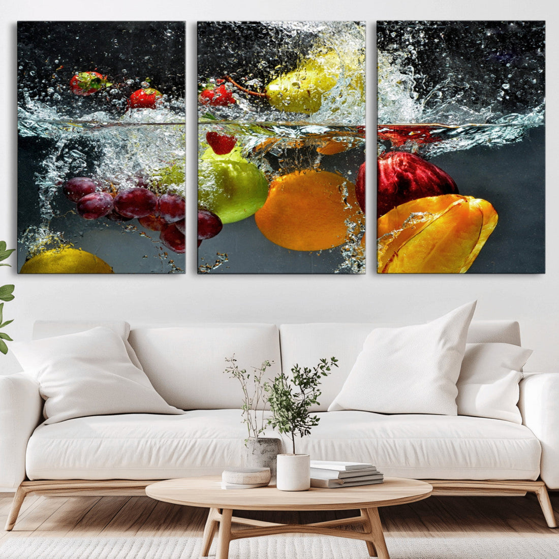 Kitchen Vegetables World Wall Art Canvas Print