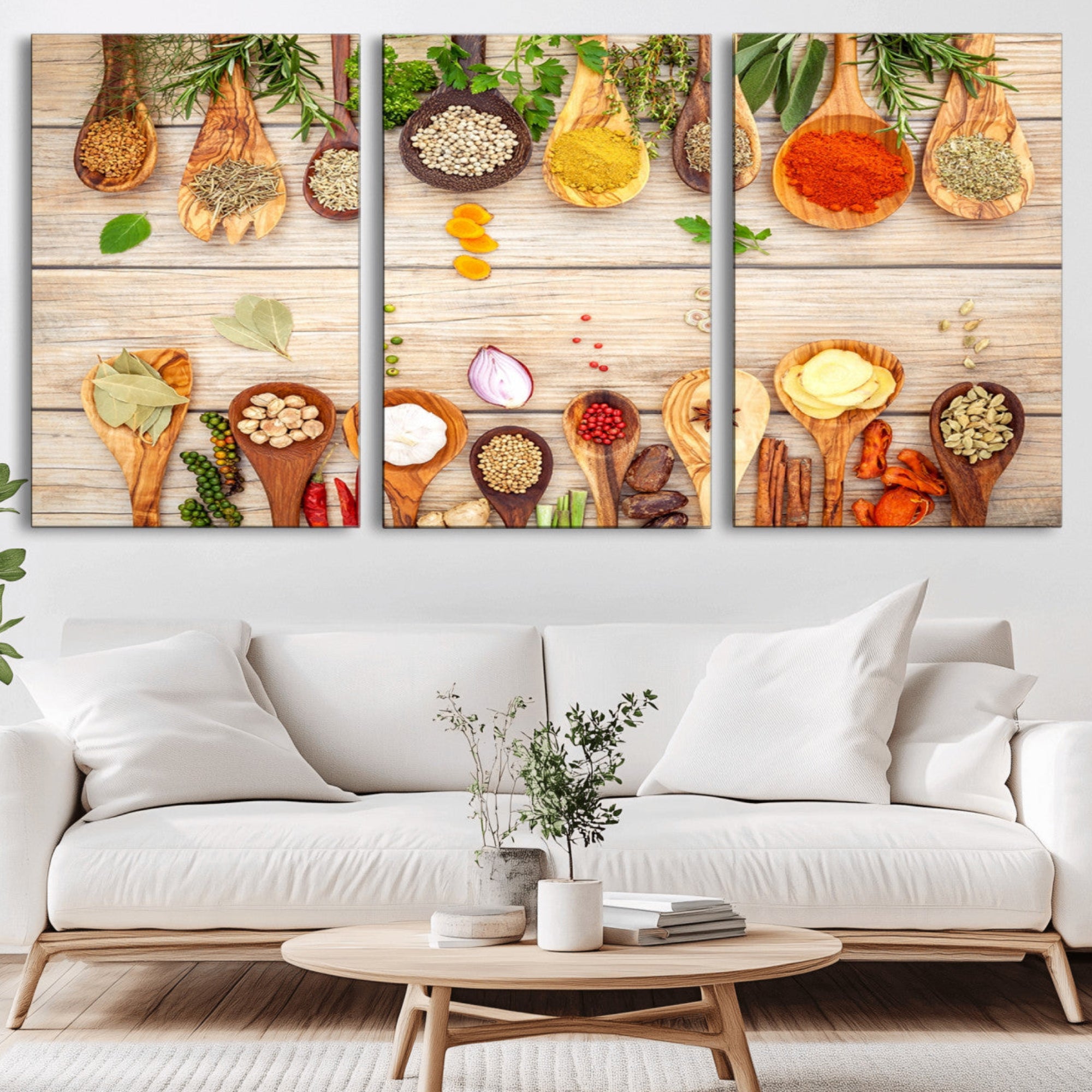 29667-MGV-CV-36X24-Kitchen Spice on the Table Wall Art, Kitchen Spice Wall Art Canvas Print