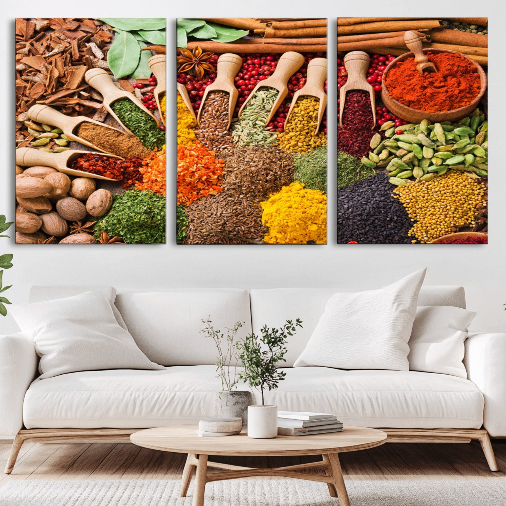 53954-MGV-CV-36X24-Herbs and Spices Art Canvas Print for Kitchen Kitchen, Dining Room Wall Decor