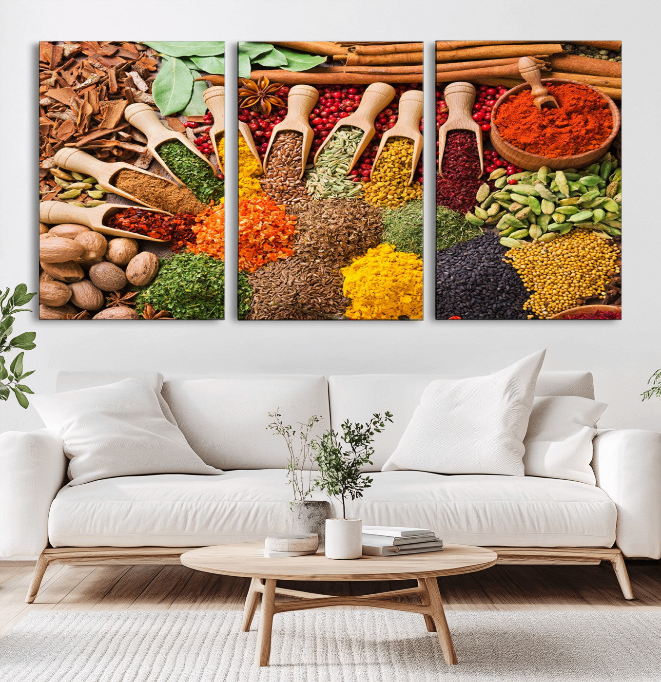 MGV-CV-60X30-3P - Spices Kitchen Wall Art Canvas Print
