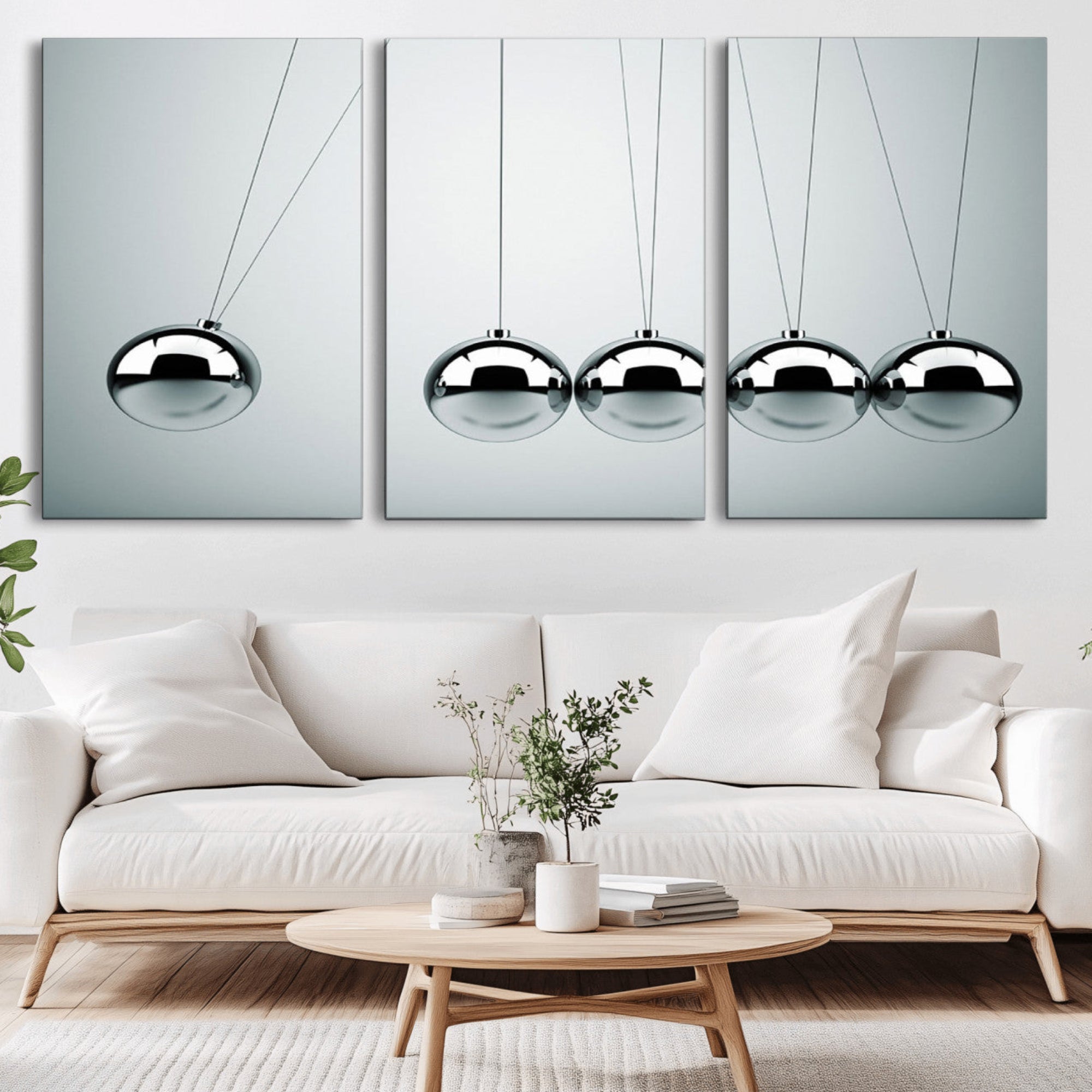 45465-MGV-CV-36X24-Newton's Cradle Wall Art Canvas Print, Framed Newton Cradle Wall Art