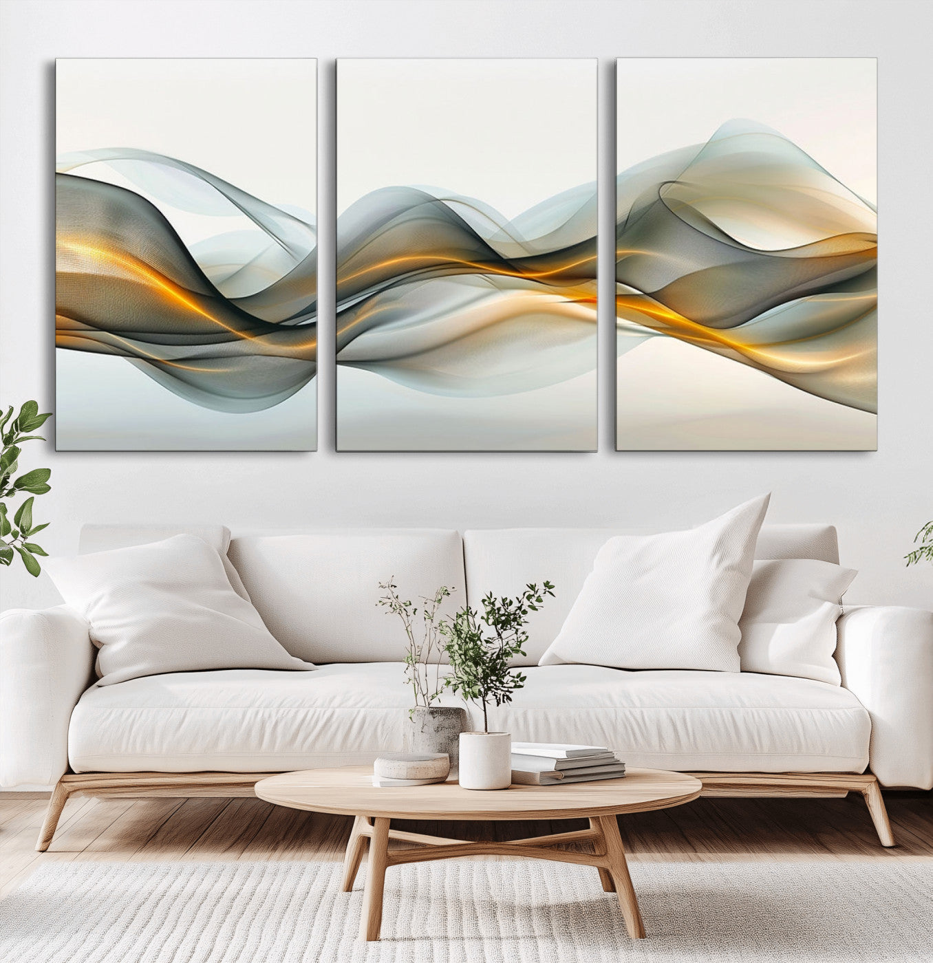 Edit-Images-Abstract Wave Canvas Wall Art – Fluid Contemporary Elegance in Motion – Ready to Hang