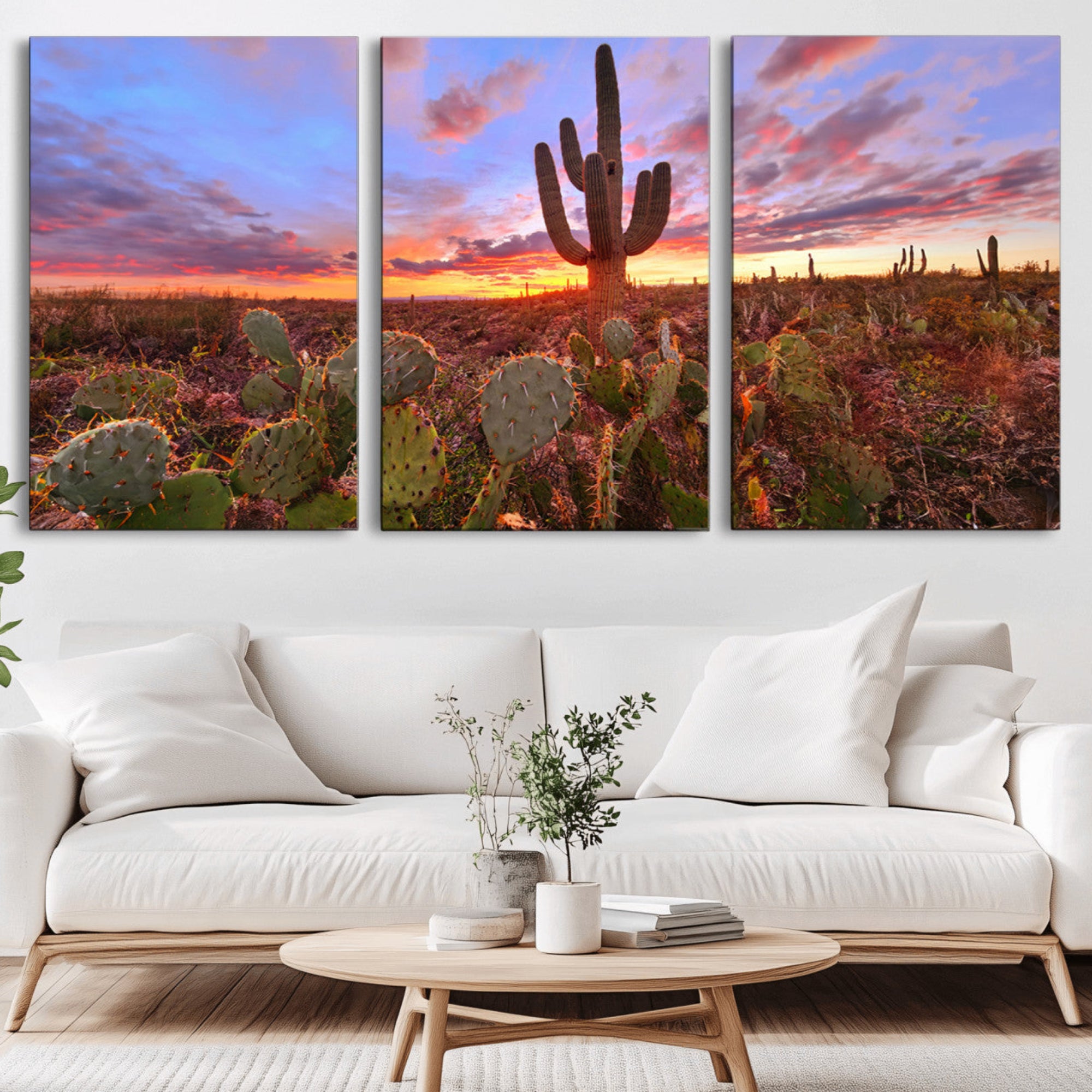 70465-MGV-CV-36X24-Arizona Desert Sunset Wall Art Canvas Print