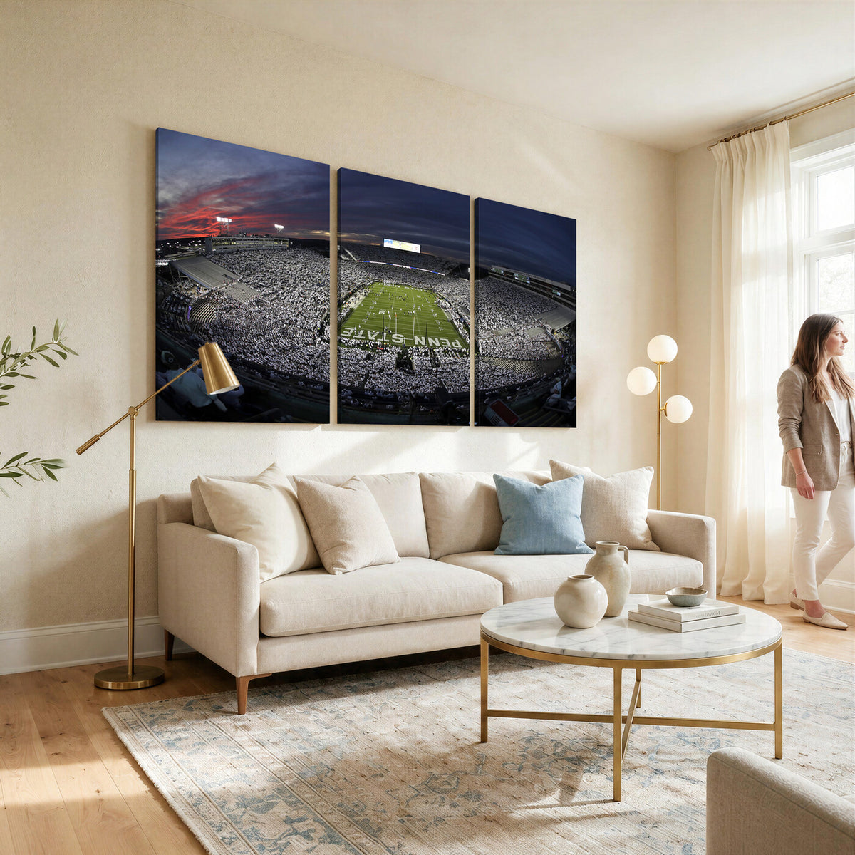 59877-MGV-CV-36X24 - Penn State University Nittany Lions Football Team Print