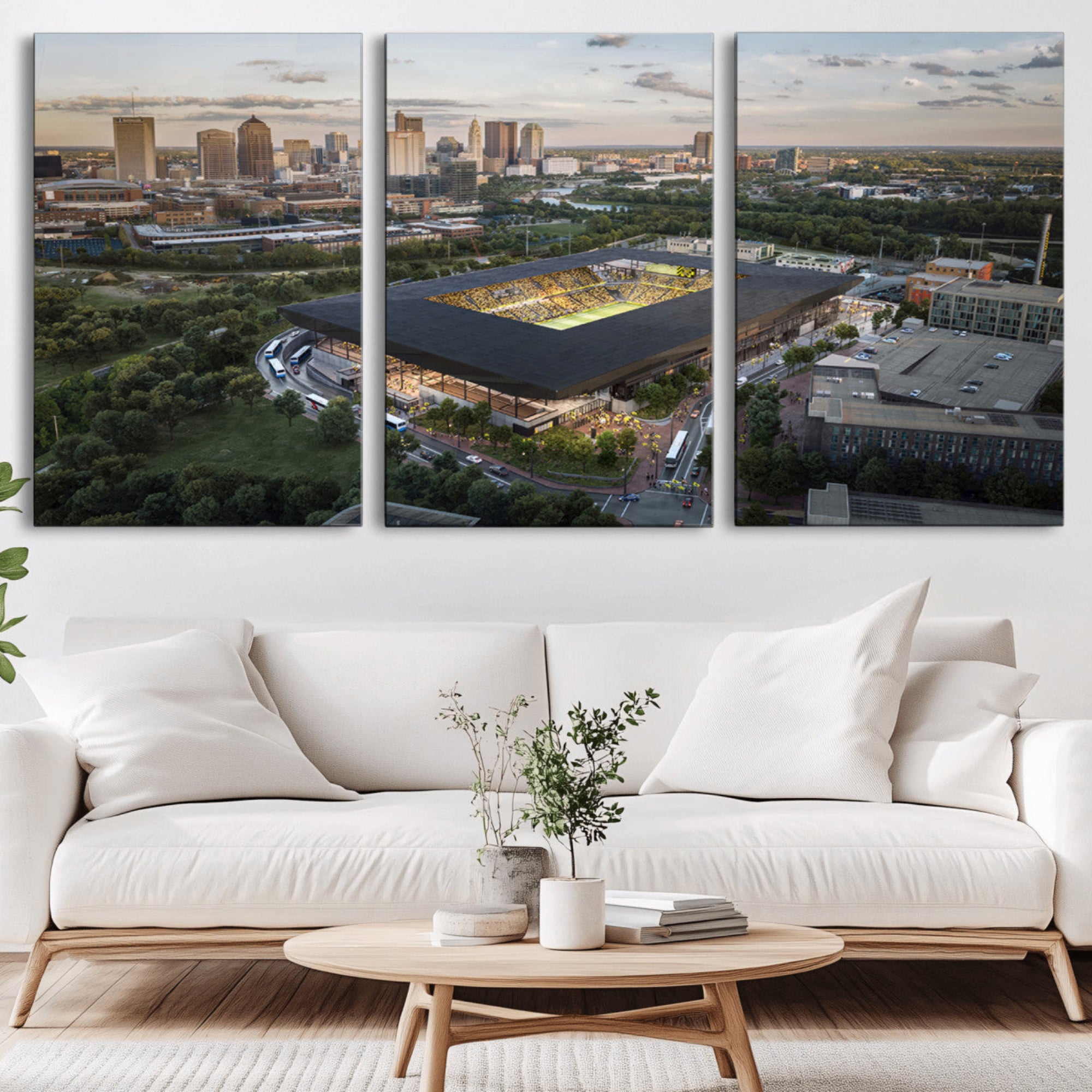90971-MGV-CV-36X24-Columbus Crew Soccer Team Print - Columbus Crew Stadium Wall Art, Columbus Crew Soccer Wall Art