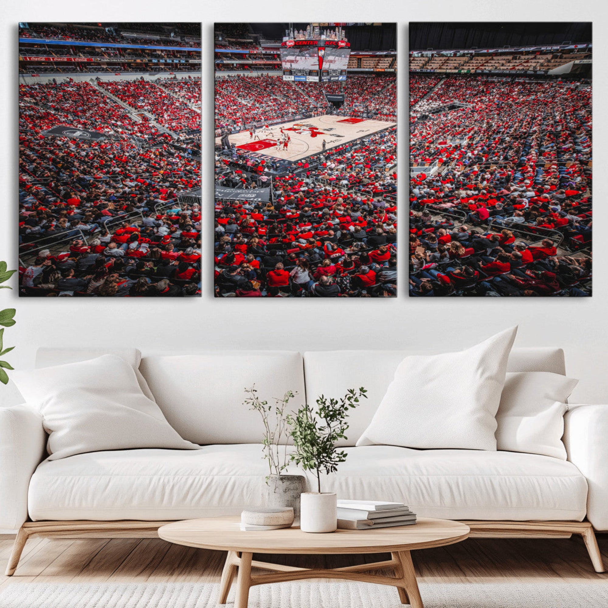 78136-MGV-CV-36X24-Louisville Cardinals Basketball Print Canvas - Louisville KFC Yum Center Arena Wall Art Canvas Print