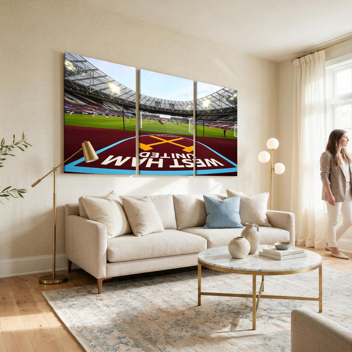 77367-MGV-CV-36X24 - West Ham United FC Stadium Canvas Wall Art, London Stadium