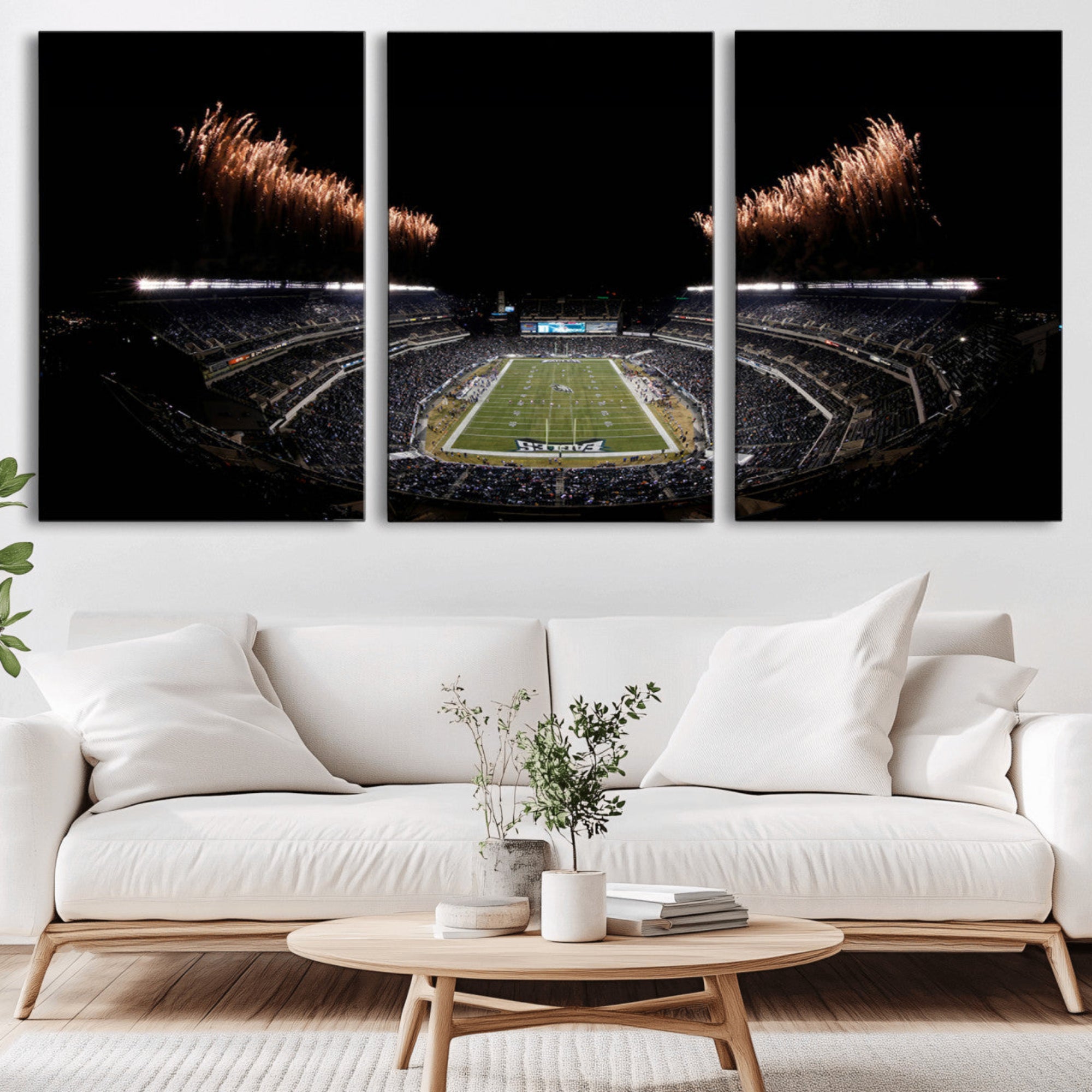 89680-MGV-CV-36X24-Eagles Field Stadium Wall Art | Philadelphia Eagles Football Team Print - Philadelphia Lincoln