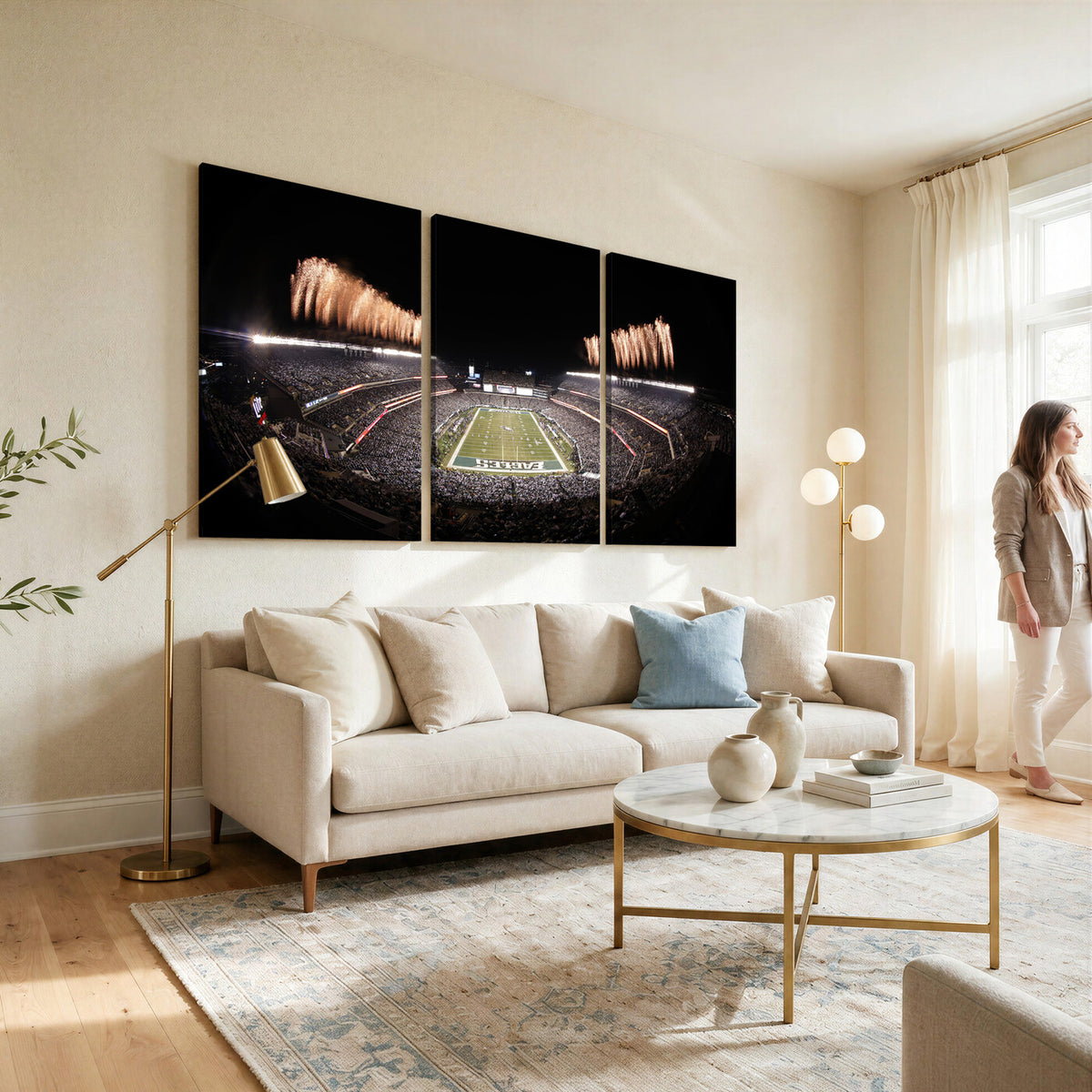 48893-MGV-CV-36X24 - Eagles Field Stadium Wall Art, Lincoln Financial Field