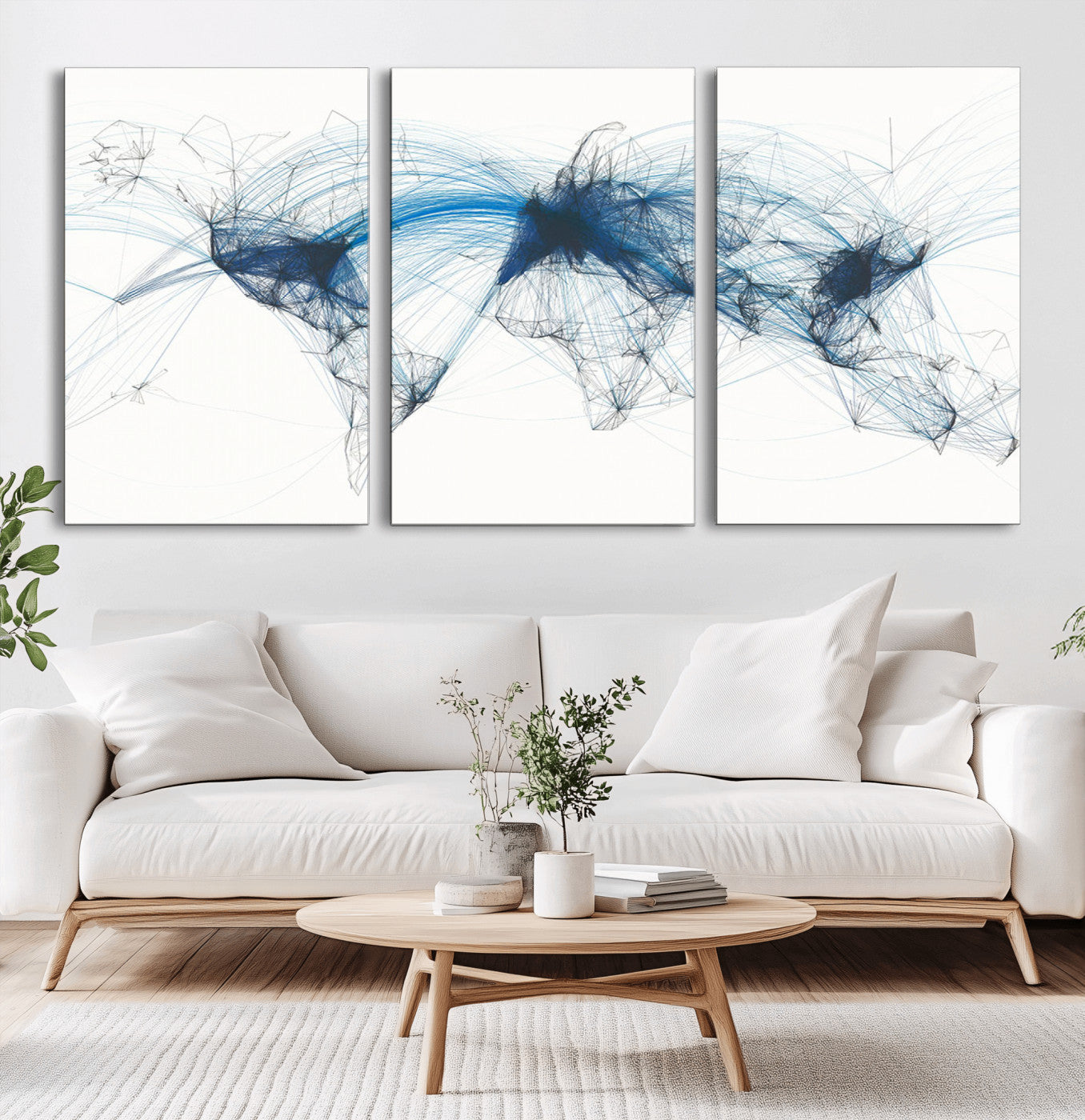 MGV-CV-60X30-3P - Push Pin World Map Canvas Print – Framed Wall Art for Couples to Track Their Travels – Anniversary