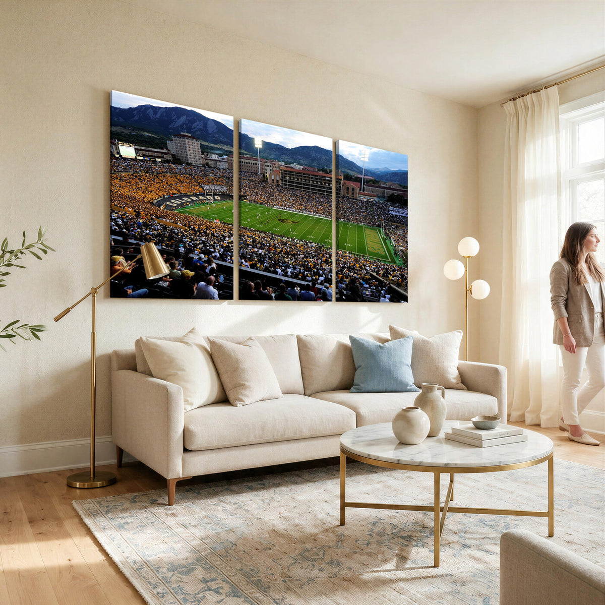 60552-MGV-CV-36X24 - Folsom Field, University of Colorado Buffaloes Football