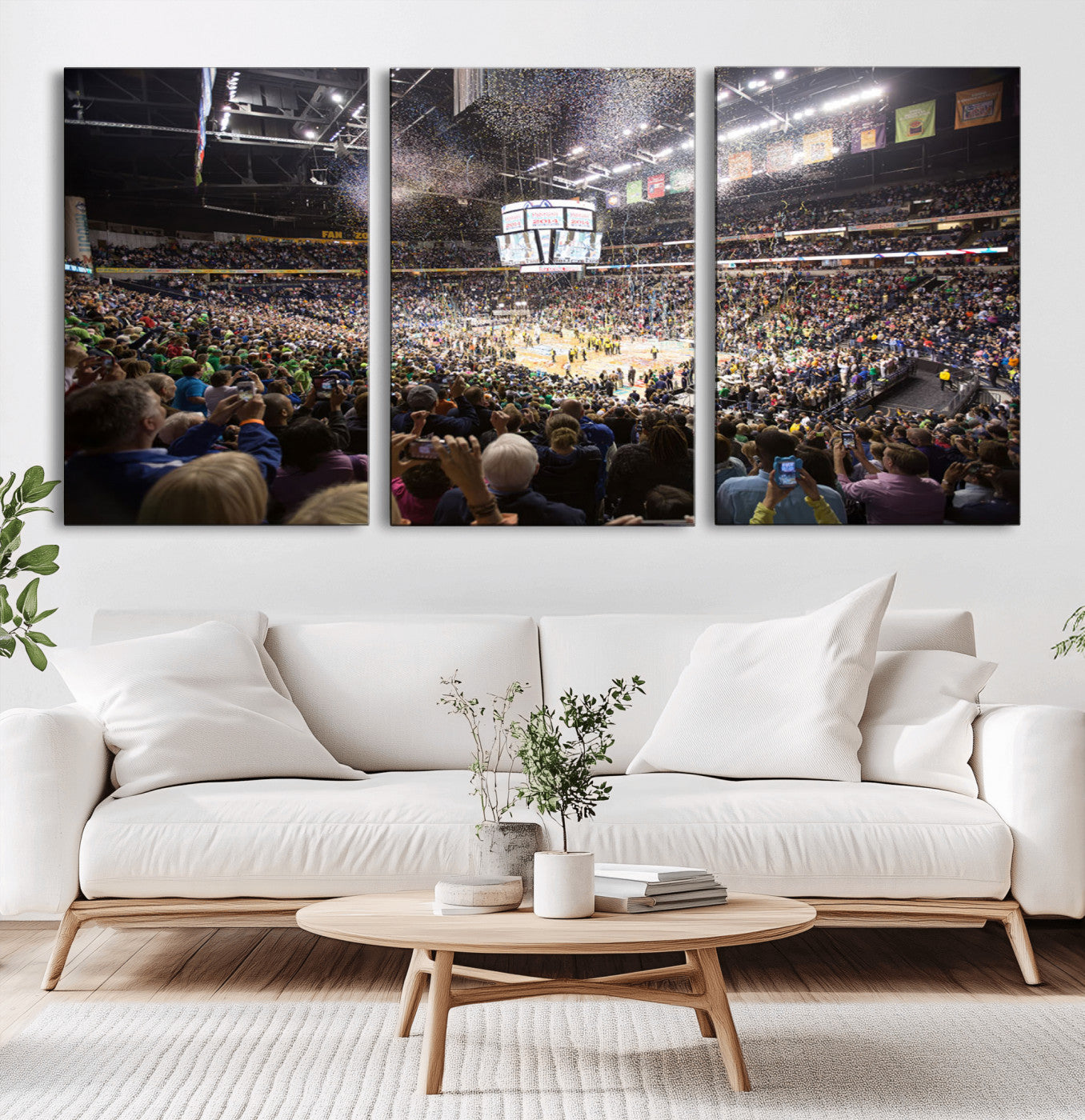 MGV-CV-60X30-3P - Bridgestone Arena Wall Art Canvas | Nashville Predators Hockey Team Print | Canvas Print | Ready to