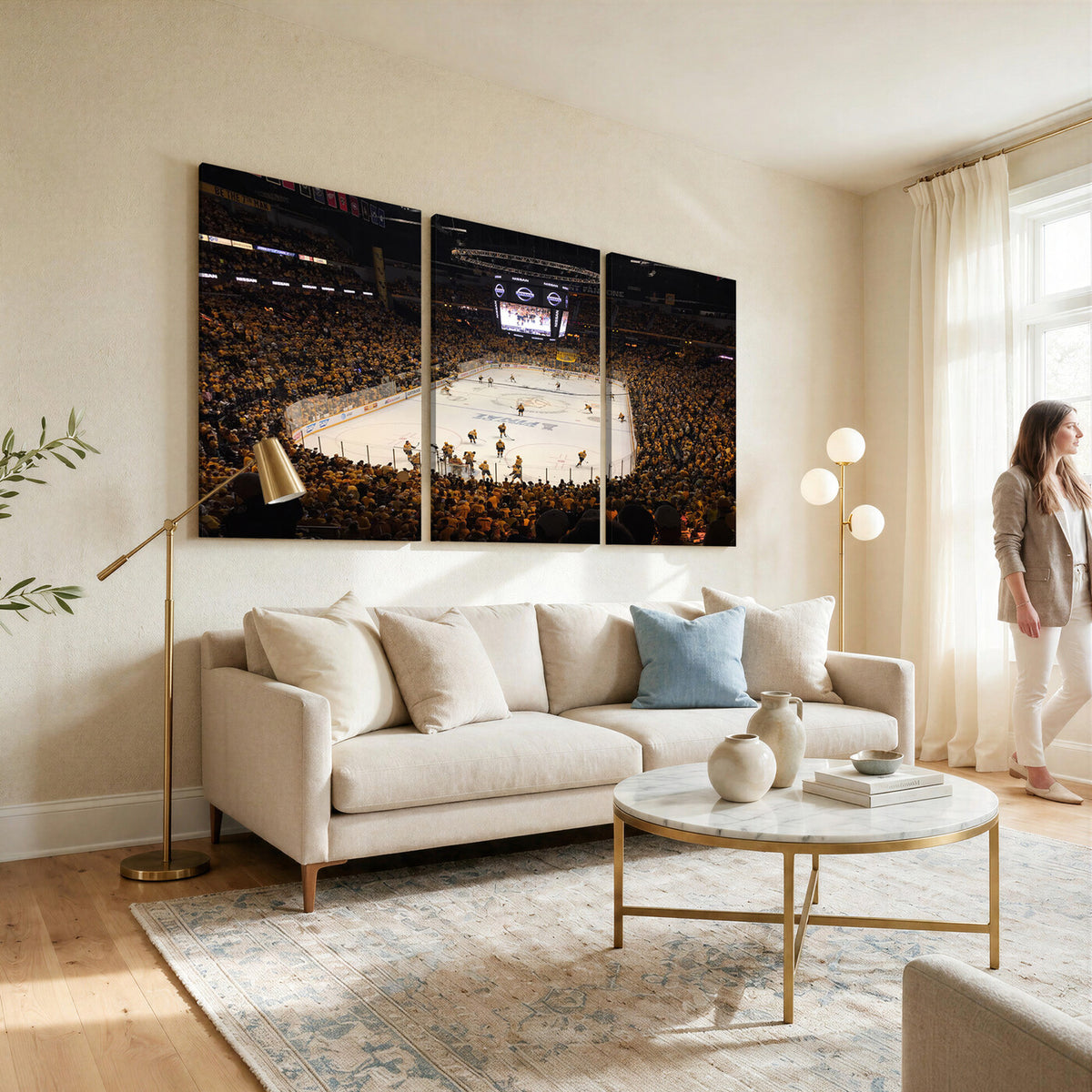 99407-MGV-CV-36X24 - Bridgestone Arena - Nashville Predators Hockey Team Print - Nashville Wall Art Canvas Print