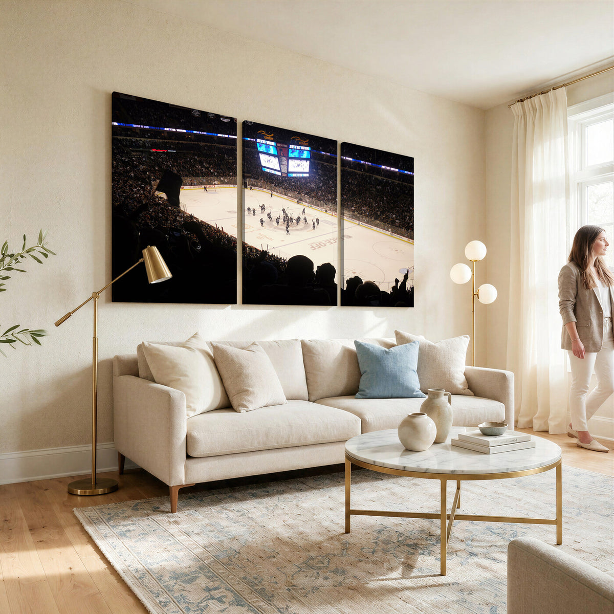 22497-MGV-CV-36X24 - Canada Life Centre Wall Art | Winnipeg Jets Hockey Team Print Canvas | Ready to Hang | Winnipeg Wall