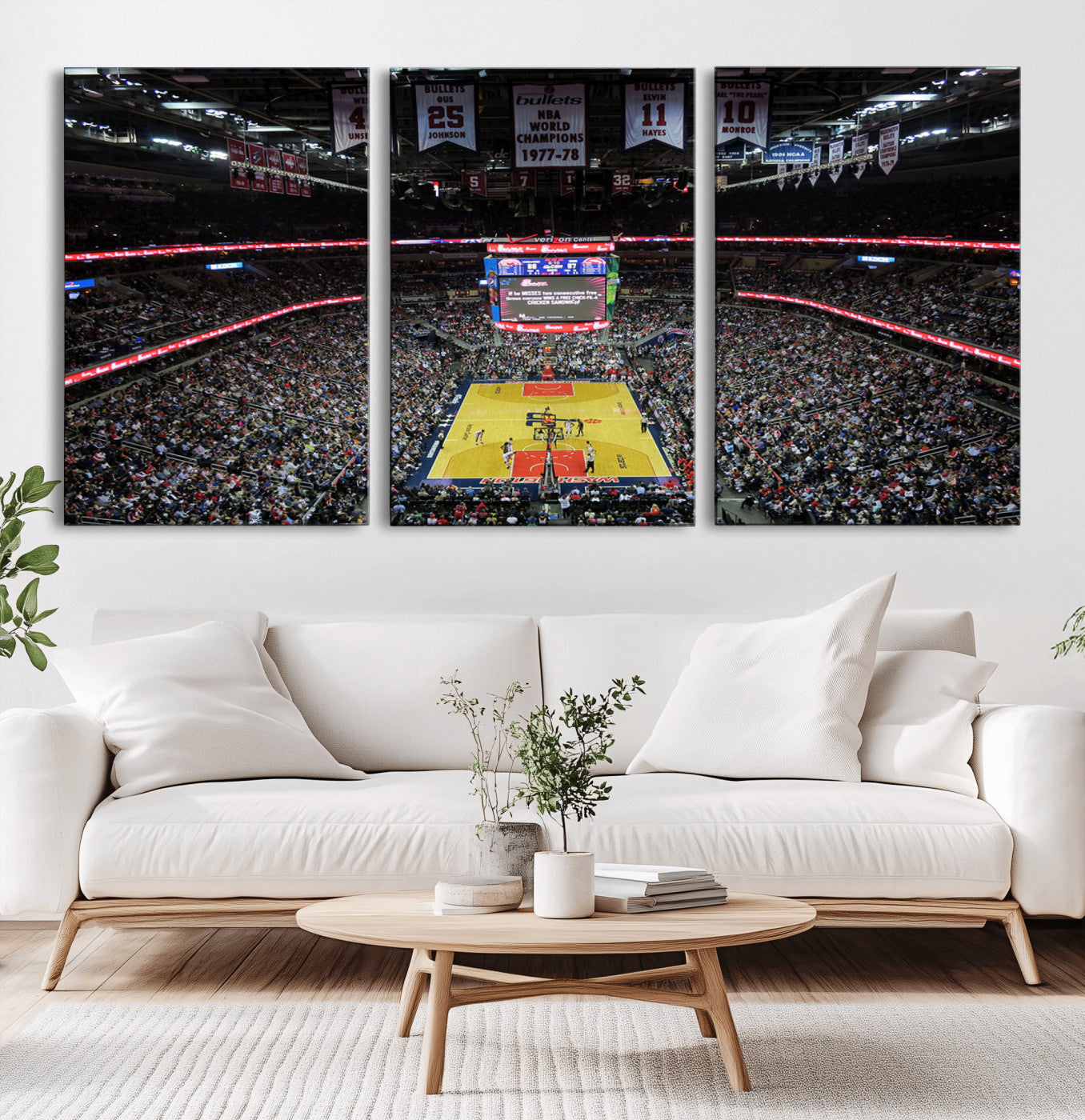 MGV-CV-60X30-3P - Capital One Arena Stadium Wall Art | Canvas Print | Ready to Hang | Washington D.C. Sports Decor