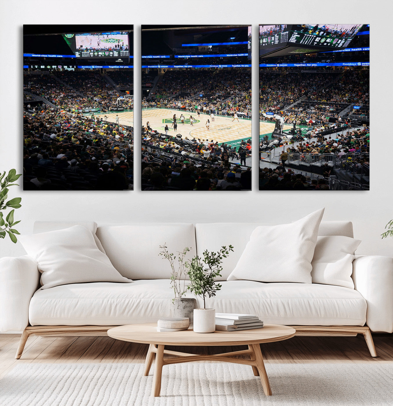 MGV-CV-60X30-3P - Climate Pledge Arena | Washington Seattle Kraken Hockey Stadium Wall Art | Canvas Print | Ready to