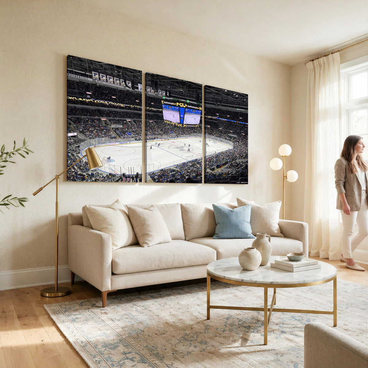 75222-MGV-CV-36X24 - Enterprise Center Missouri St. Louis Blues Hockey Stadium