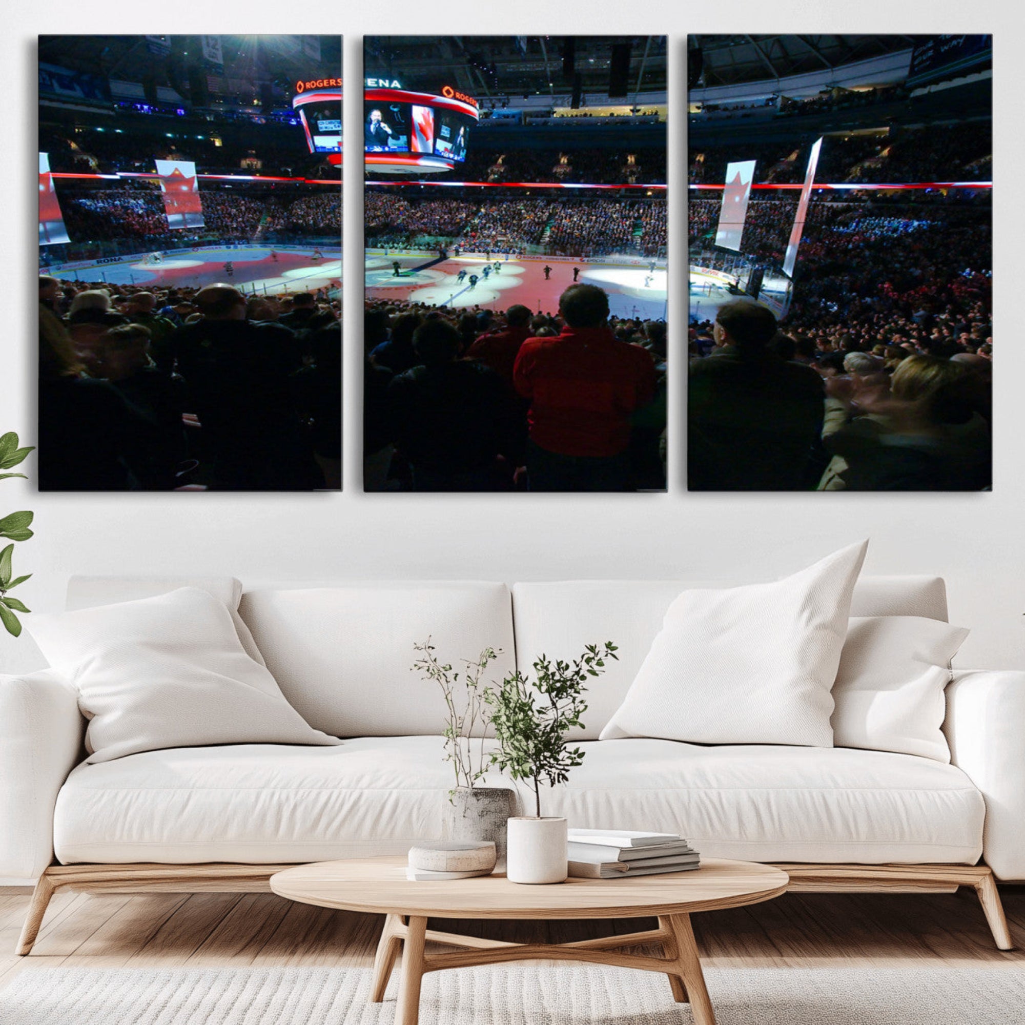 84945-MGV-CV-36X24-Rogers Arena Vancouver Canucks Ice Hockey Stadium Wall Art, Vancouver Canucks Ice Hockey Print