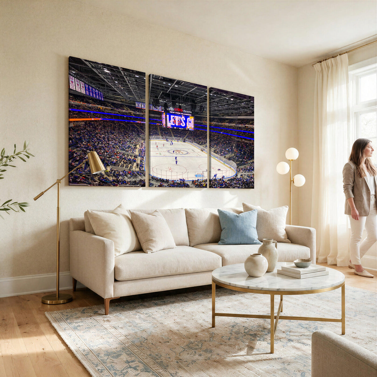 78692-MGV-CV-36X24 - UBS Arena Elmont New York Islanders Ice Hockey Wall Art, UBS Arena Elmont Wall Art Canvas Print