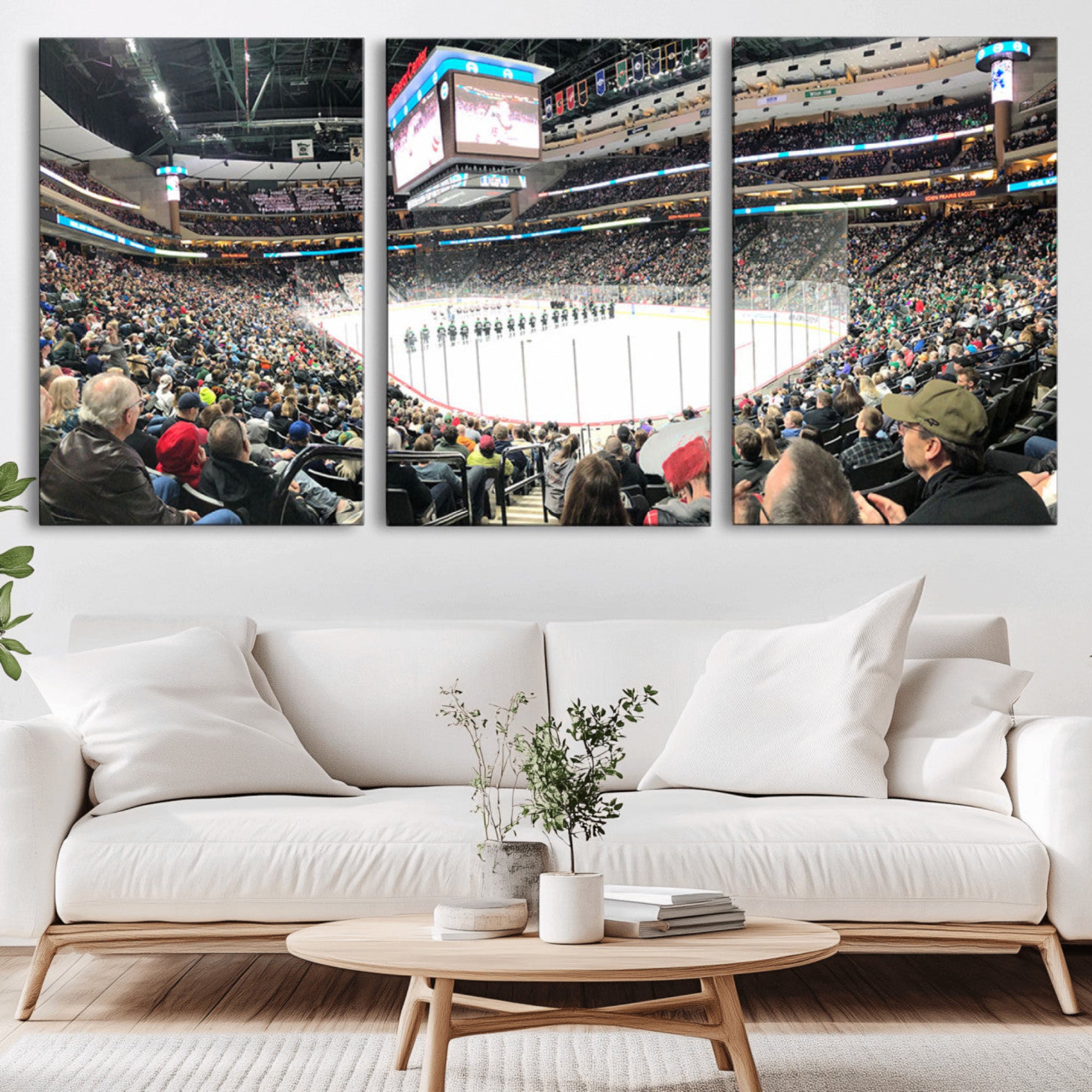 44414-MGV-CV-36X24-Xcel Energy Center St Paul Minnesota Wild Ice Hockey Stadium Canvas, Minnesota Wild Ice Hockey