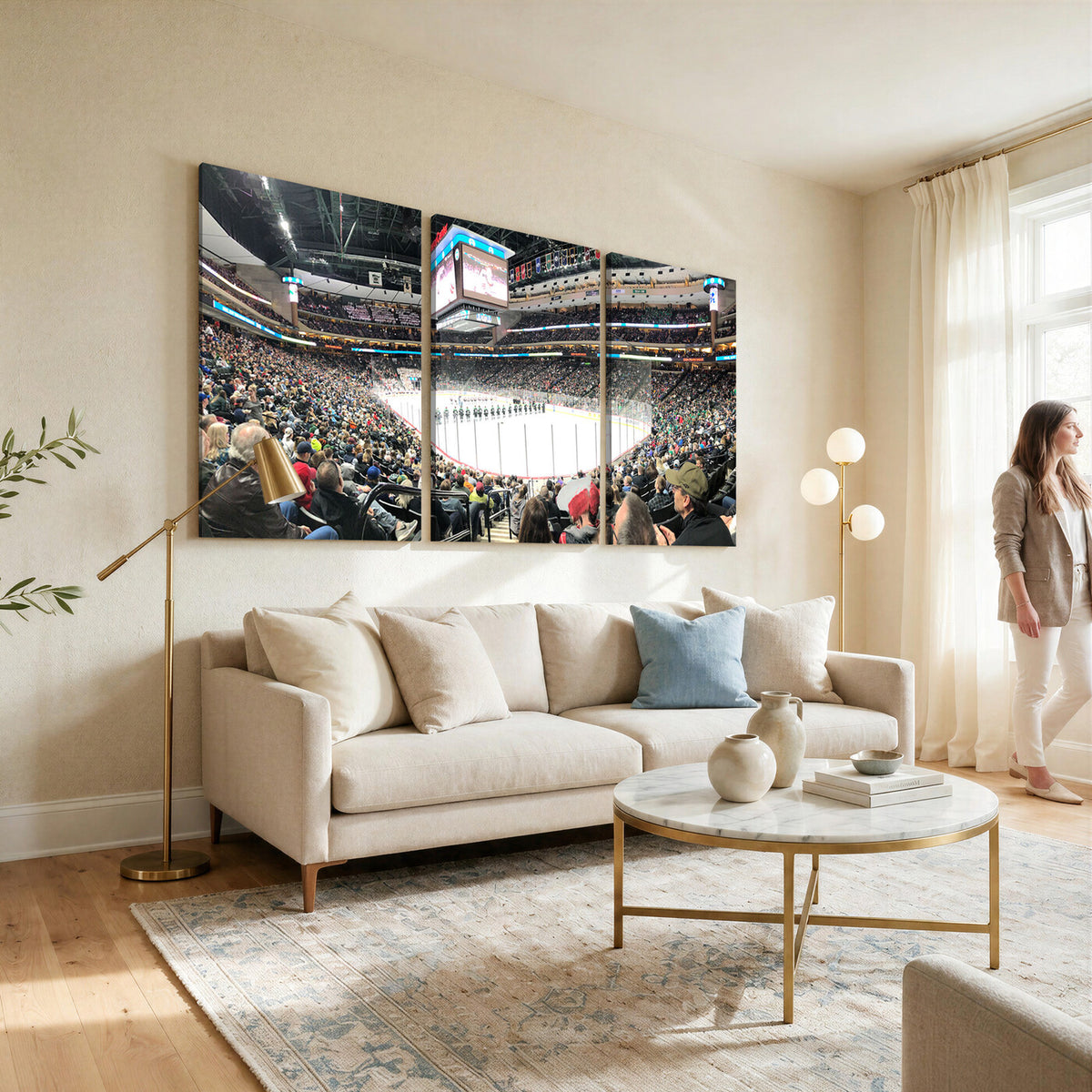 44414-MGV-CV-36X24 - Xcel Energy Center St Paul Minnesota Wild Ice Hockey Stadium