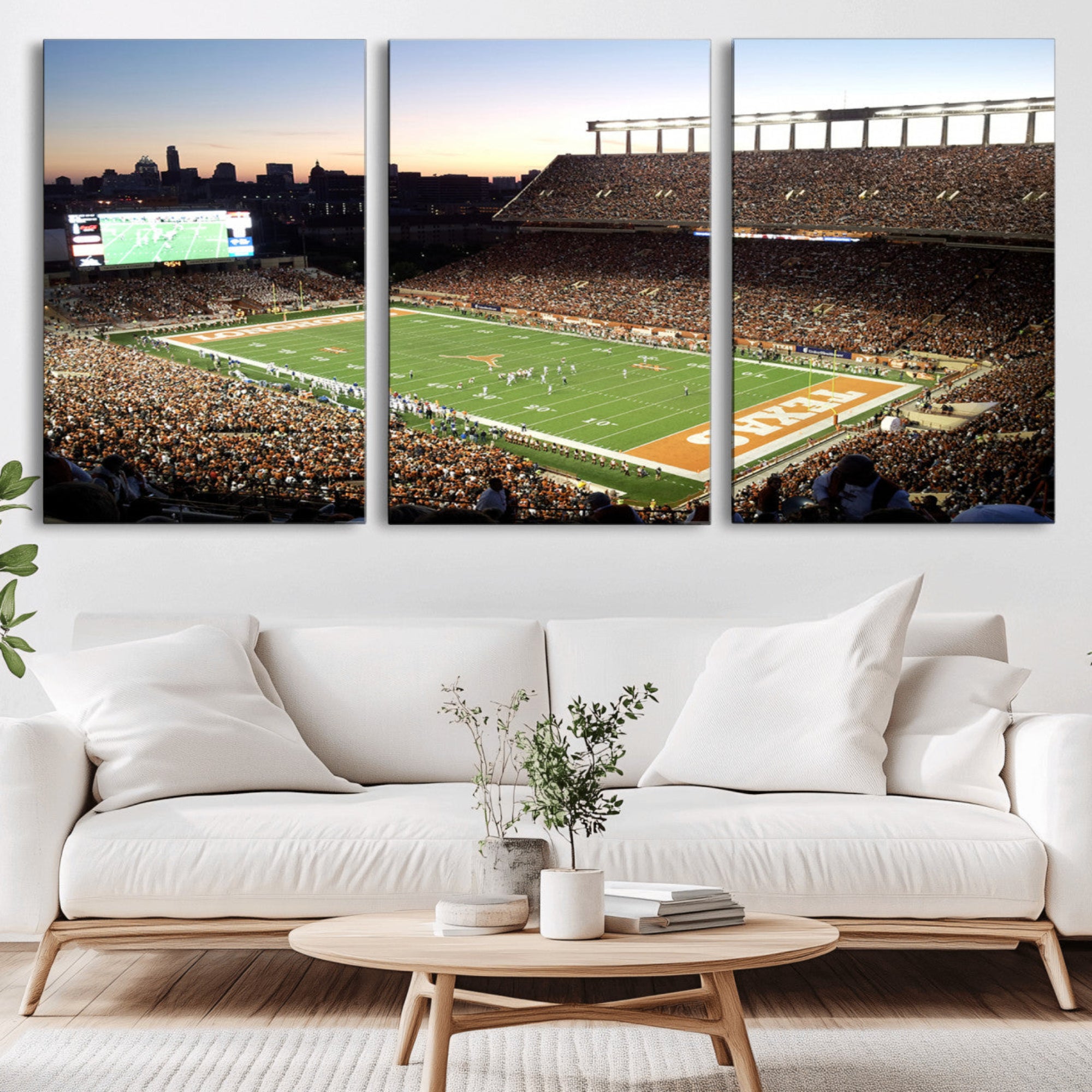 11455-MGV-CV-36X24-Darrell K Royal-Texas Memorial Stadium Canvas Wall Art - Texas Longhorns Football Match